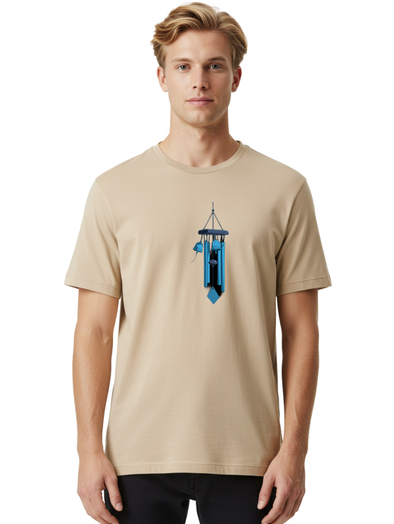 Wind-Chime Men'S Graphic Tee, 100% Cotton, Comfortable Casual Summer Wear, Machine Washable, Vintage Camera, Old Camera, Antique Camera, Black Camera, Classic Photography, Photography Equipment, Nostalgic Device, Film Camera, Camera Art Bah383