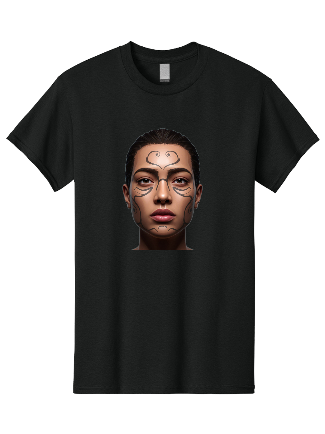 Woman-With-Tribal-Face-Paint Men'S Graphic Tee, 100% Cotton, Comfortable Casual Summer Wear, Machine Washable, Vintage Camera, Old Camera, Antique Camera, Black Camera, Classic Photography, Photography Equipment, Nostalgic Device, Film Camera, Bah396