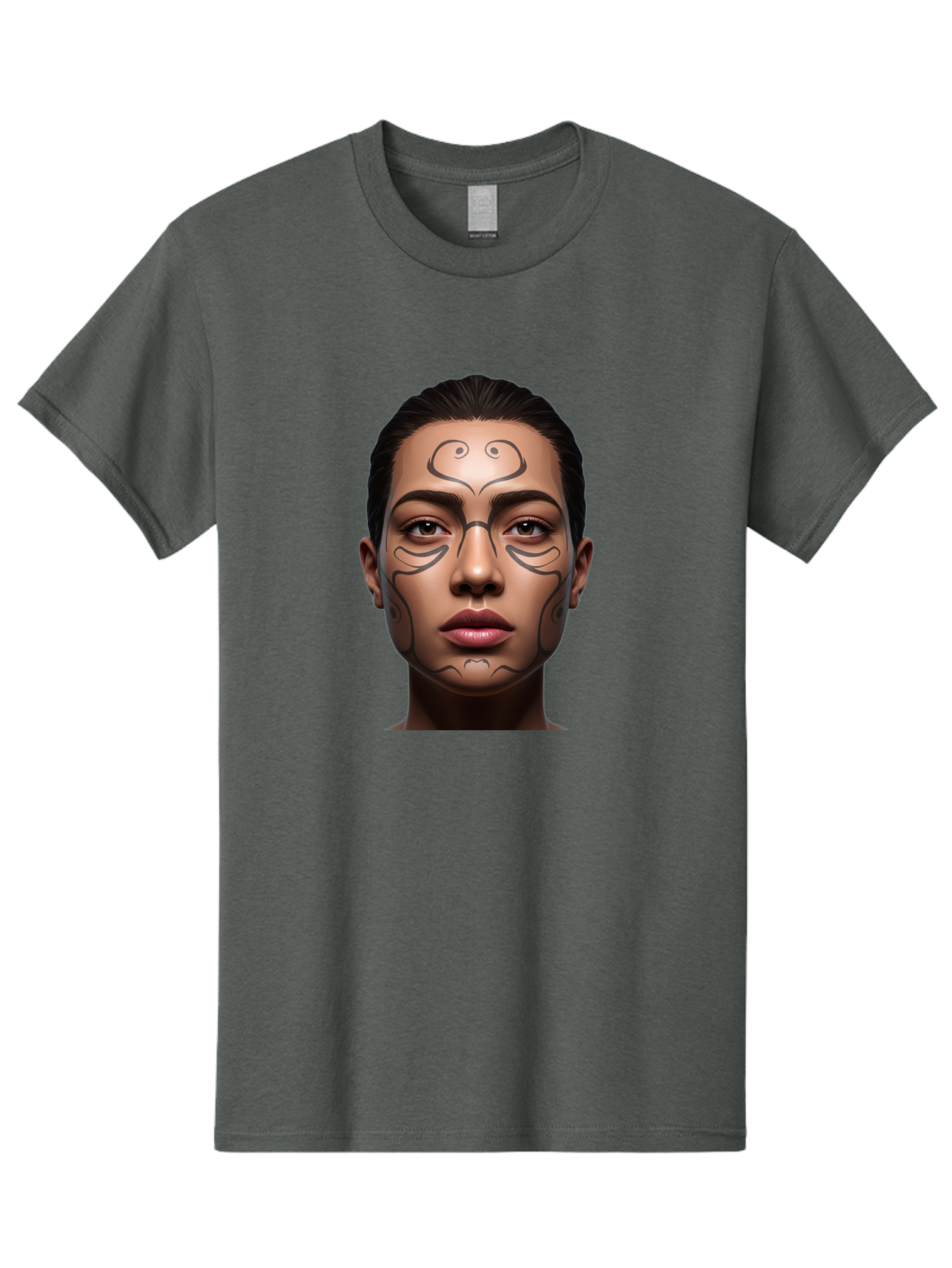 Woman-With-Tribal-Face-Paint Men'S Graphic Tee, 100% Cotton, Comfortable Casual Summer Wear, Machine Washable, Vintage Camera, Old Camera, Antique Camera, Black Camera, Classic Photography, Photography Equipment, Nostalgic Device, Film Camera, Bah396