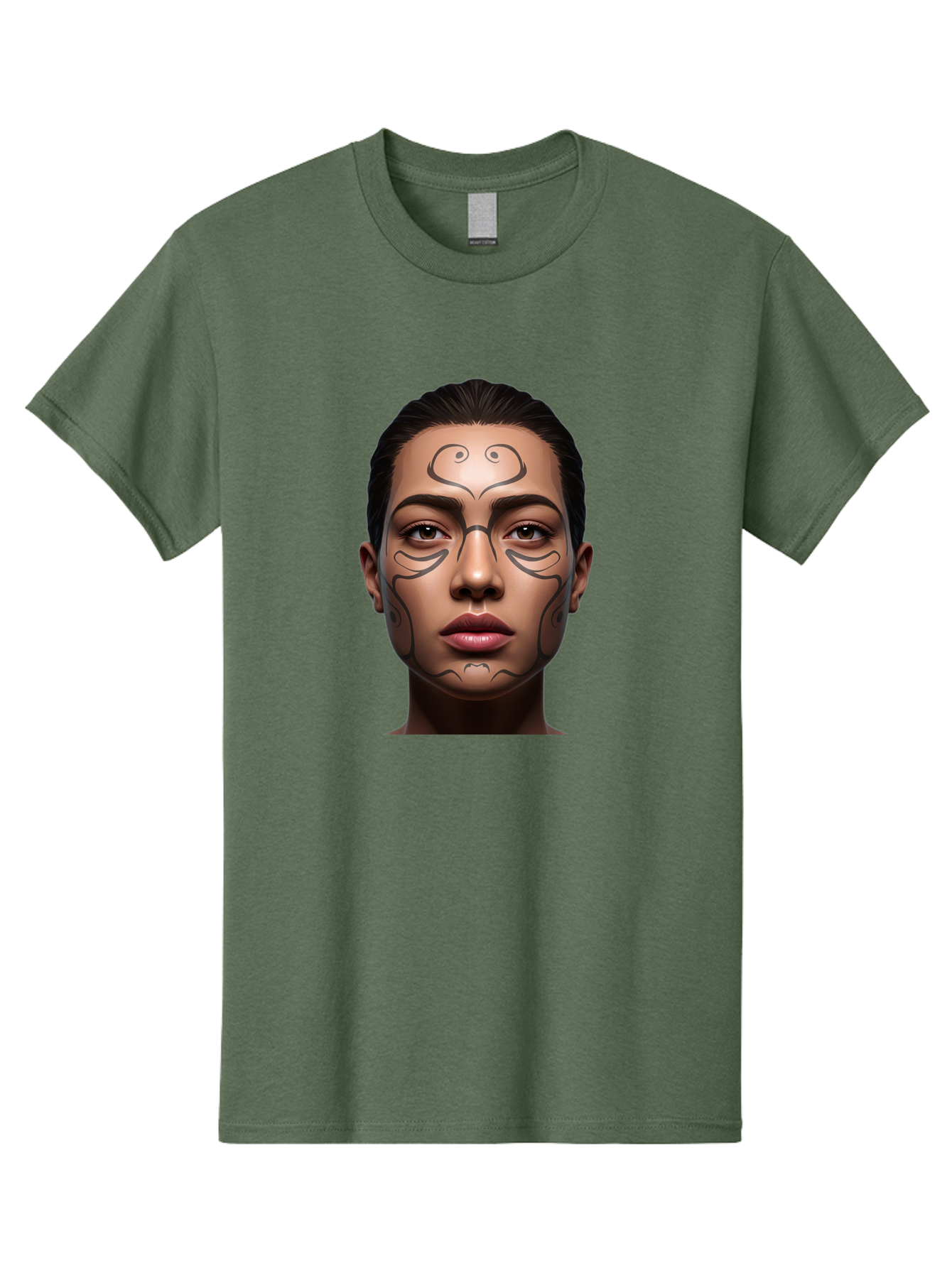 Woman-With-Tribal-Face-Paint Men'S Graphic Tee, 100% Cotton, Comfortable Casual Summer Wear, Machine Washable, Vintage Camera, Old Camera, Antique Camera, Black Camera, Classic Photography, Photography Equipment, Nostalgic Device, Film Camera, Bah396