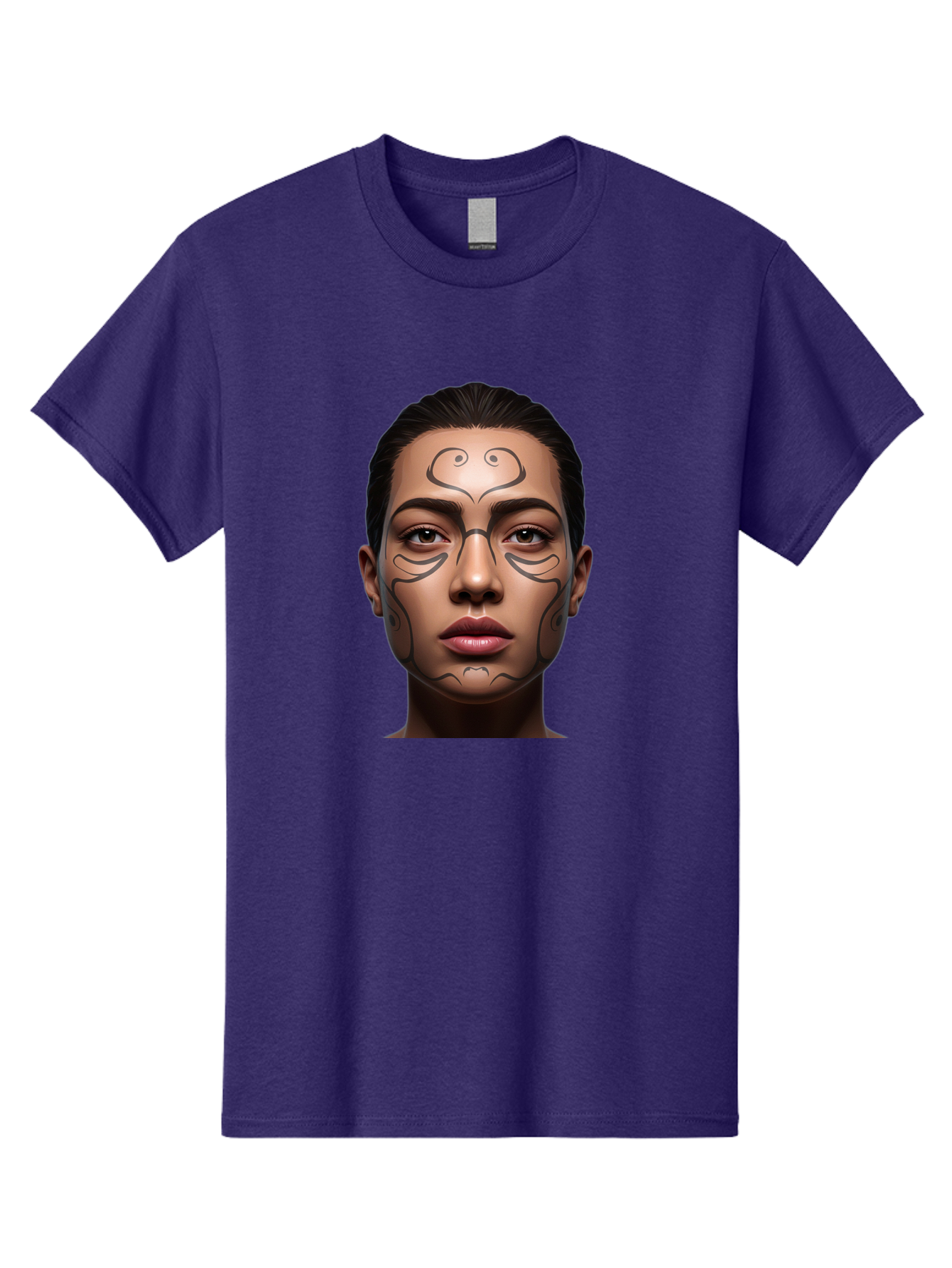 Woman-With-Tribal-Face-Paint Men'S Graphic Tee, 100% Cotton, Comfortable Casual Summer Wear, Machine Washable, Vintage Camera, Old Camera, Antique Camera, Black Camera, Classic Photography, Photography Equipment, Nostalgic Device, Film Camera, Bah396