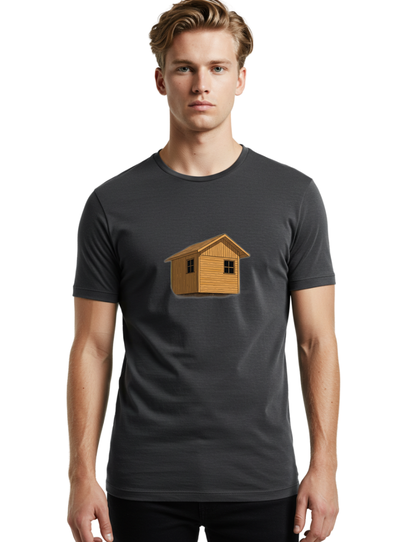 Wooden-Shed Men'S Graphic Tee, 100% Cotton, Comfortable Casual Summer Wear, Machine Washable, Vintage Camera, Old Camera, Antique Camera, Black Camera, Classic Photography, Photography Equipment, Nostalgic Device, Film Camera, Camera Art Bah401