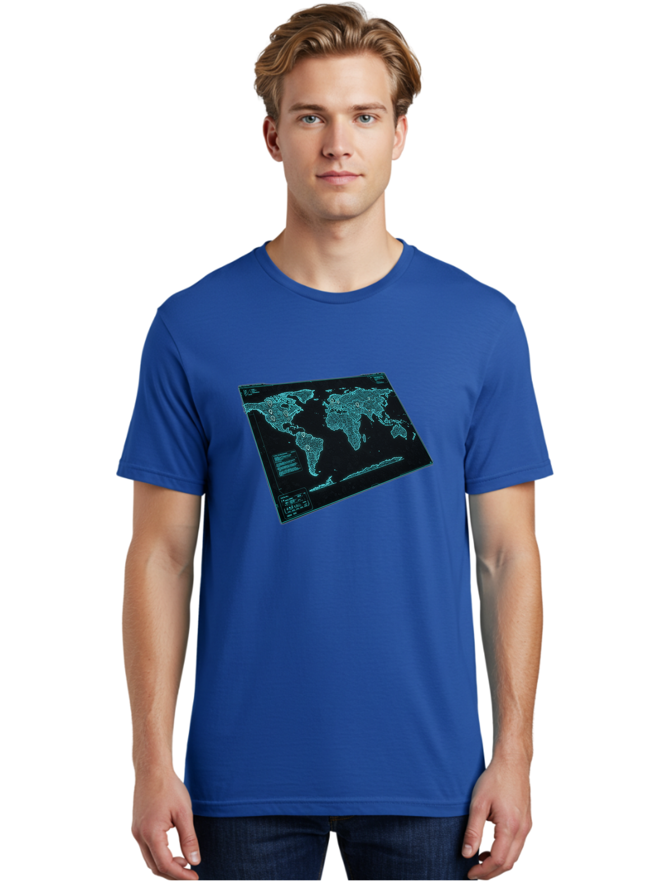 World-Map-1 Men'S Graphic Tee, 100% Cotton, Comfortable Casual Summer Wear, Machine Washable, Vintage Camera, Old Camera, Antique Camera, Black Camera, Classic Photography, Photography Equipment, Nostalgic Device, Film Camera, Camera Art Bah402