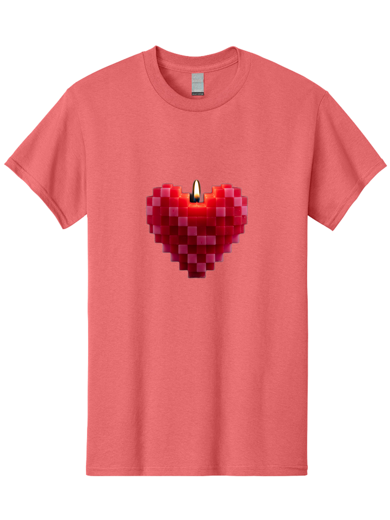3D-Red-Heart-Candle Men'S Graphic Tee, 100% Cotton, Comfortable Casual Summer Wear, Machine Washable, Vintage Camera, Old Camera, Antique Camera, Black Camera, Classic Photography, Photography Equipment, Nostalgic Device, Film Camera, Bah419
