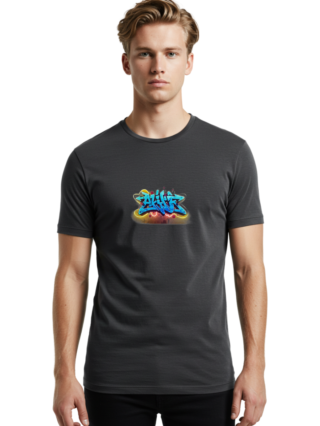 Aliuz-Graffiti Men'S Graphic Tee, 100% Cotton, Comfortable Casual Summer Wear, Machine Washable, Vintage Camera, Old Camera, Antique Camera, Black Camera, Classic Photography, Photography Equipment, Nostalgic Device, Film Camera, Camera Art Bah422