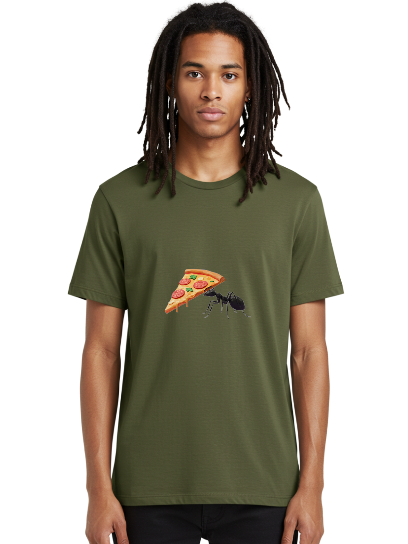 Ant-And-Pizza-Slice Men'S Graphic Tee, 100% Cotton, Comfortable Casual Summer Wear, Machine Washable, Vintage Camera, Old Camera, Antique Camera, Black Camera, Classic Photography, Photography Equipment, Nostalgic Device, Film Camera, Bah436