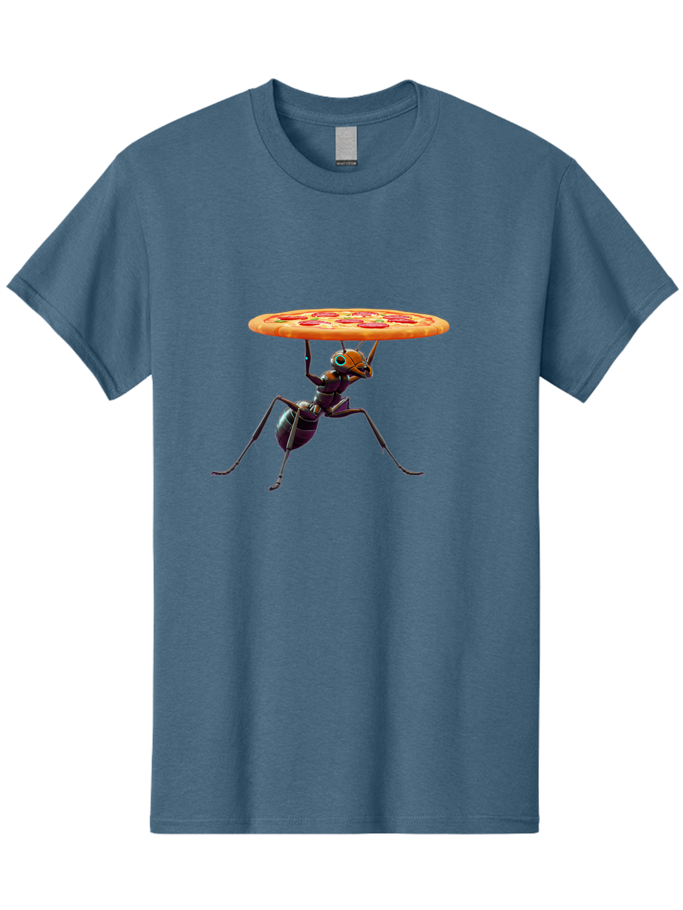 Ant-Carrying-Pizza-1 Men'S Graphic Tee, 100% Cotton, Comfortable Casual Summer Wear, Machine Washable, Vintage Camera, Old Camera, Antique Camera, Black Camera, Classic Photography, Photography Equipment, Nostalgic Device, Film Camera, Bah437