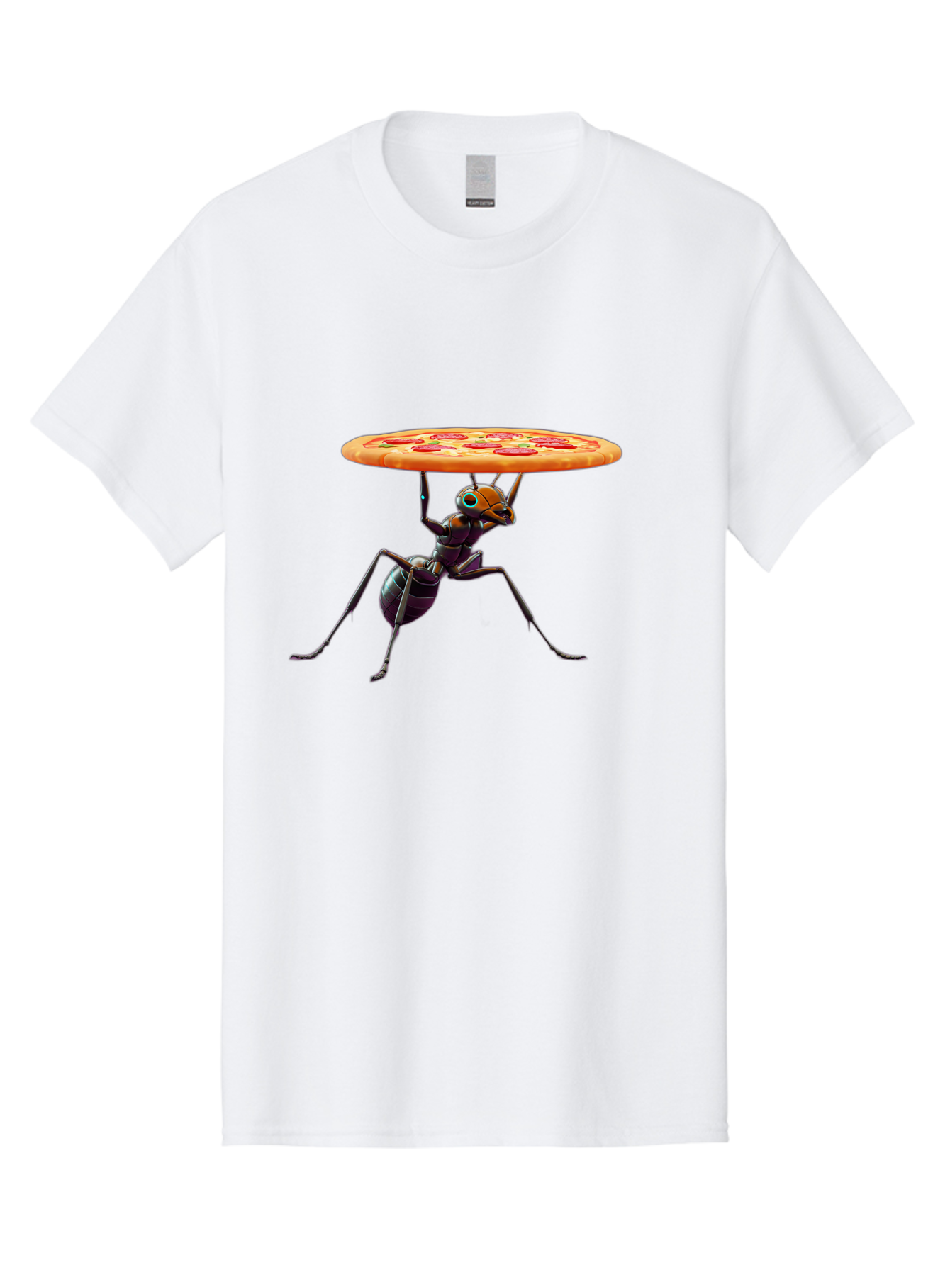 Ant-Carrying-Pizza-1 Men'S Graphic Tee, 100% Cotton, Comfortable Casual Summer Wear, Machine Washable, Vintage Camera, Old Camera, Antique Camera, Black Camera, Classic Photography, Photography Equipment, Nostalgic Device, Film Camera, Bah437