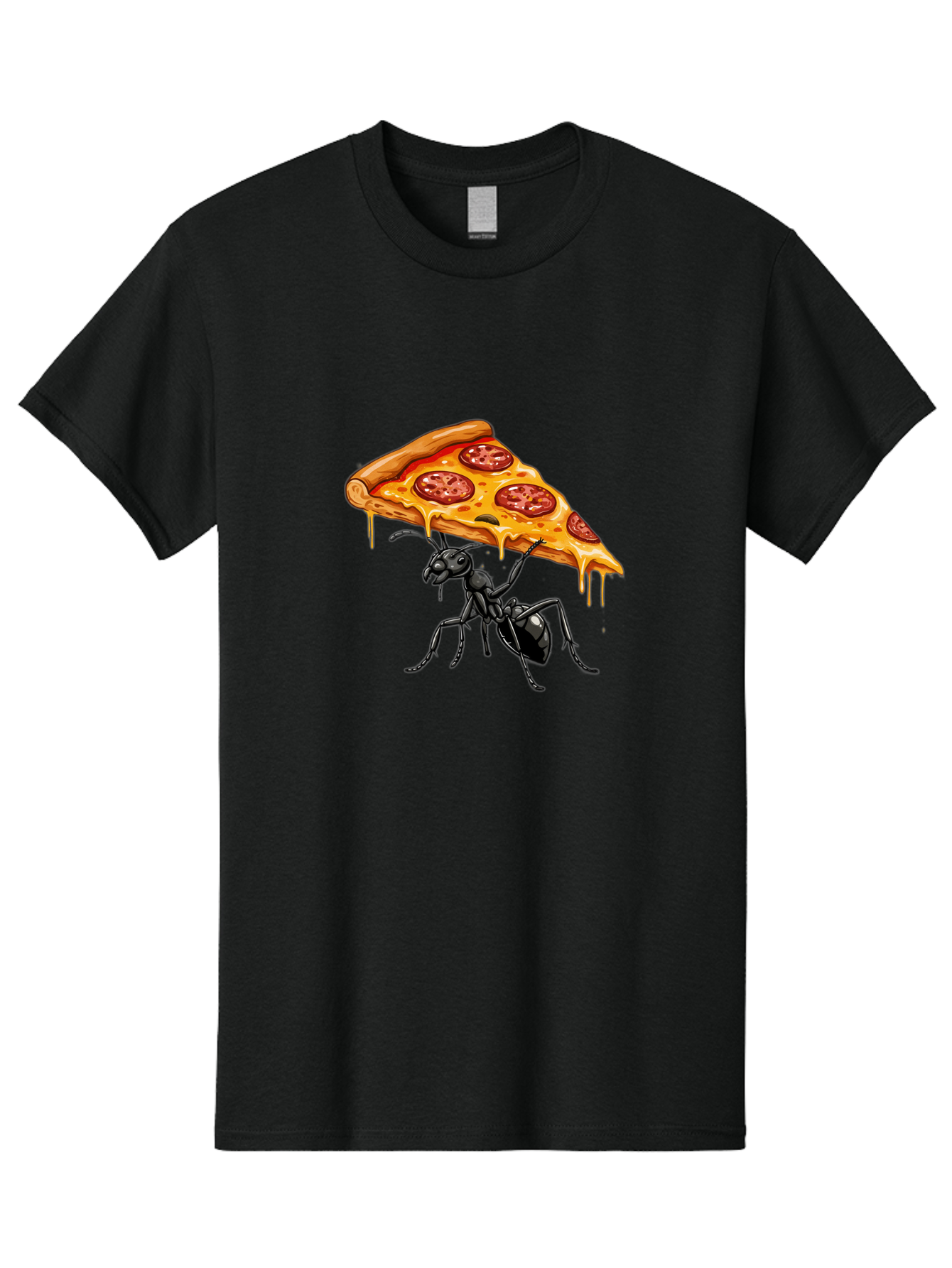 Ant-Carrying-Pizza-Slice-1 Men'S Graphic Tee, 100% Cotton, Comfortable Casual Summer Wear, Machine Washable, Vintage Camera, Old Camera, Antique Camera, Black Camera, Classic Photography, Photography Equipment, Nostalgic Device, Film Camera, Bah438
