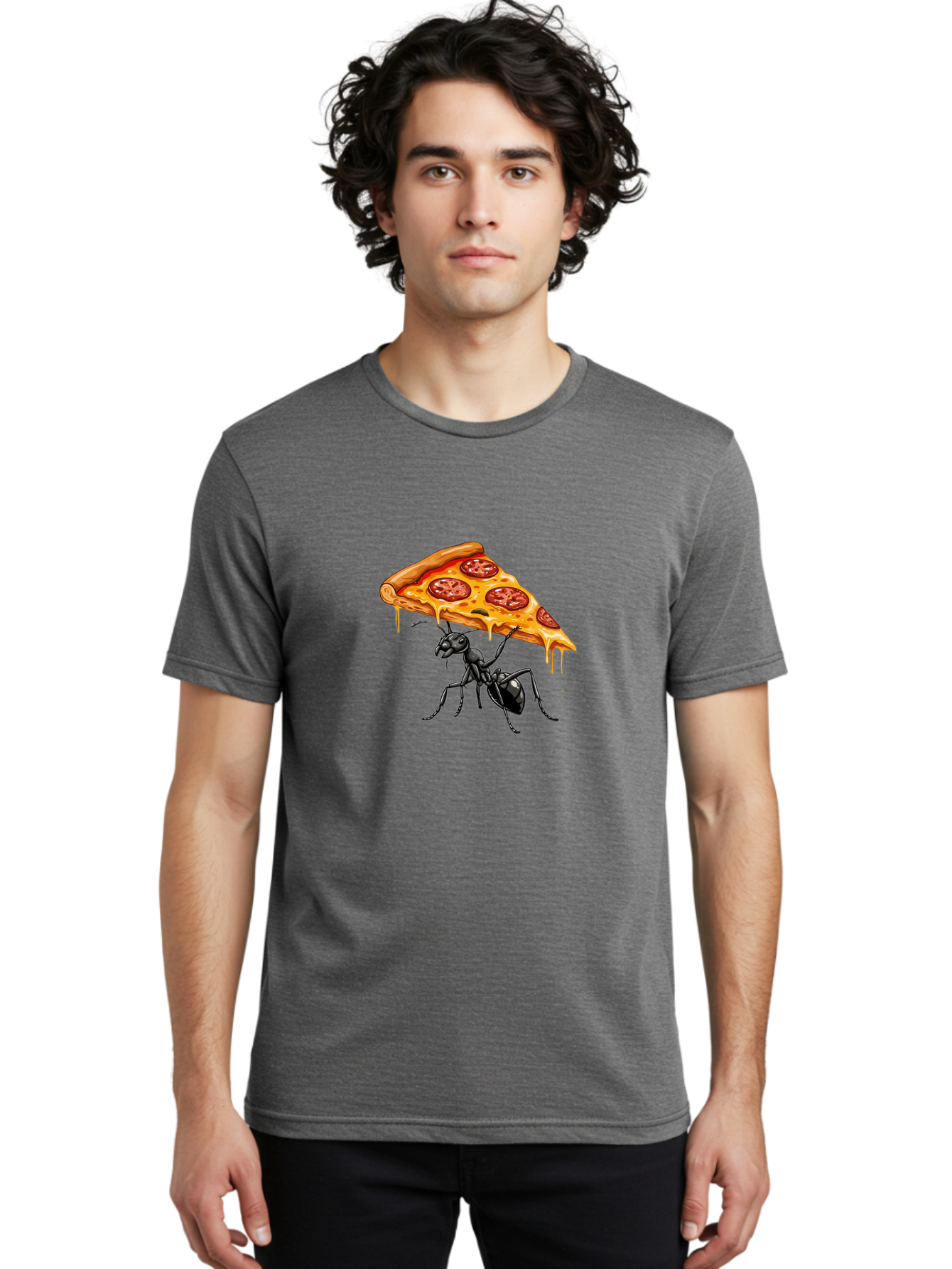 Ant-Carrying-Pizza-Slice-1 Men'S Graphic Tee, 100% Cotton, Comfortable Casual Summer Wear, Machine Washable, Vintage Camera, Old Camera, Antique Camera, Black Camera, Classic Photography, Photography Equipment, Nostalgic Device, Film Camera, Bah438