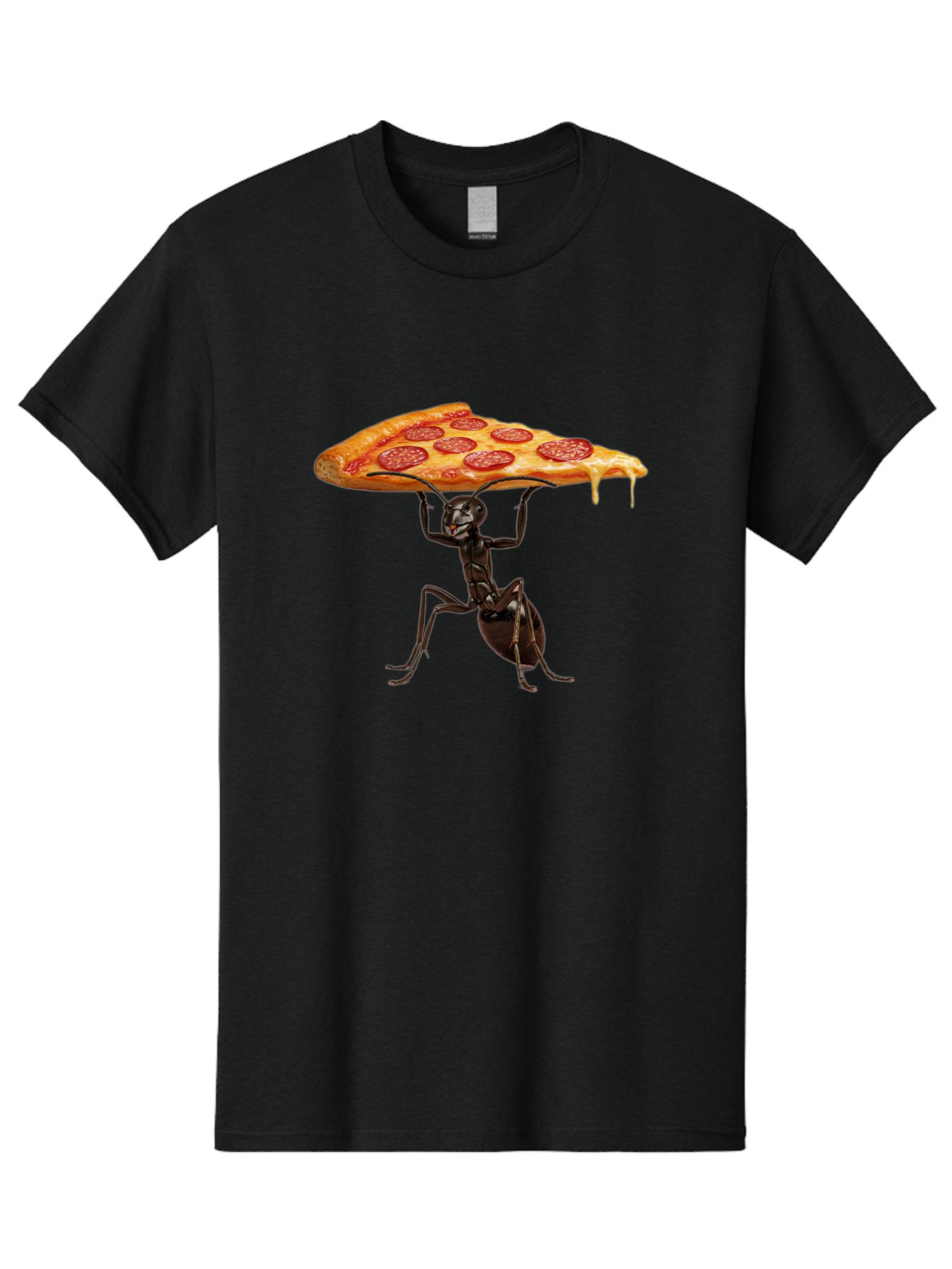 Ant-Carrying-Pizza-Slice-2 Men'S Graphic Tee, 100% Cotton, Comfortable Casual Summer Wear, Machine Washable, Vintage Camera, Old Camera, Antique Camera, Black Camera, Classic Photography, Photography Equipment, Nostalgic Device, Film Camera, Bah439