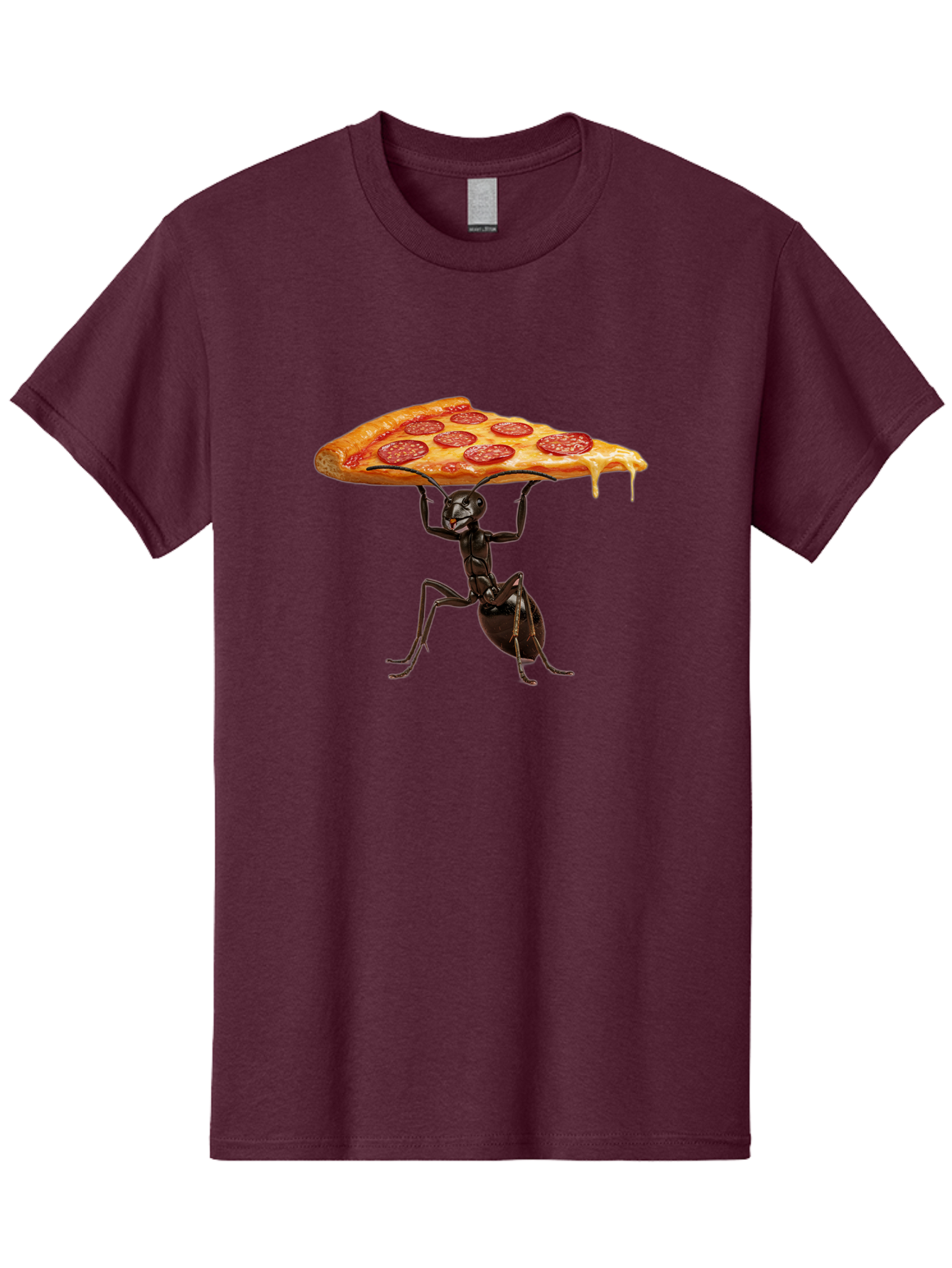 Ant-Carrying-Pizza-Slice-2 Men'S Graphic Tee, 100% Cotton, Comfortable Casual Summer Wear, Machine Washable, Vintage Camera, Old Camera, Antique Camera, Black Camera, Classic Photography, Photography Equipment, Nostalgic Device, Film Camera, Bah439