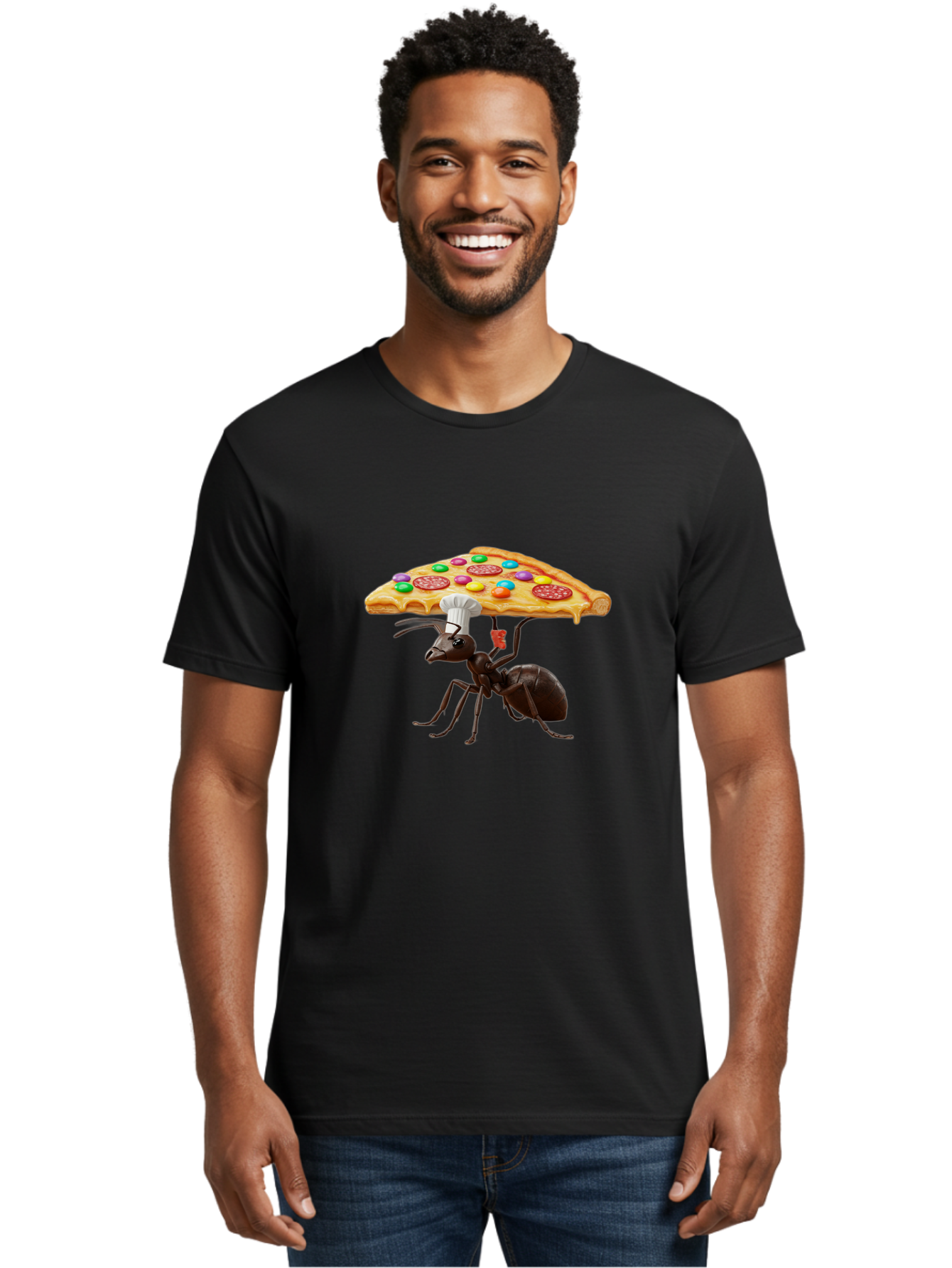Ant-Chef-Pizza Men'S Graphic Tee, 100% Cotton, Comfortable Casual Summer Wear, Machine Washable, Vintage Camera, Old Camera, Antique Camera, Black Camera, Classic Photography, Photography Equipment, Nostalgic Device, Film Camera, Camera Art Bah443