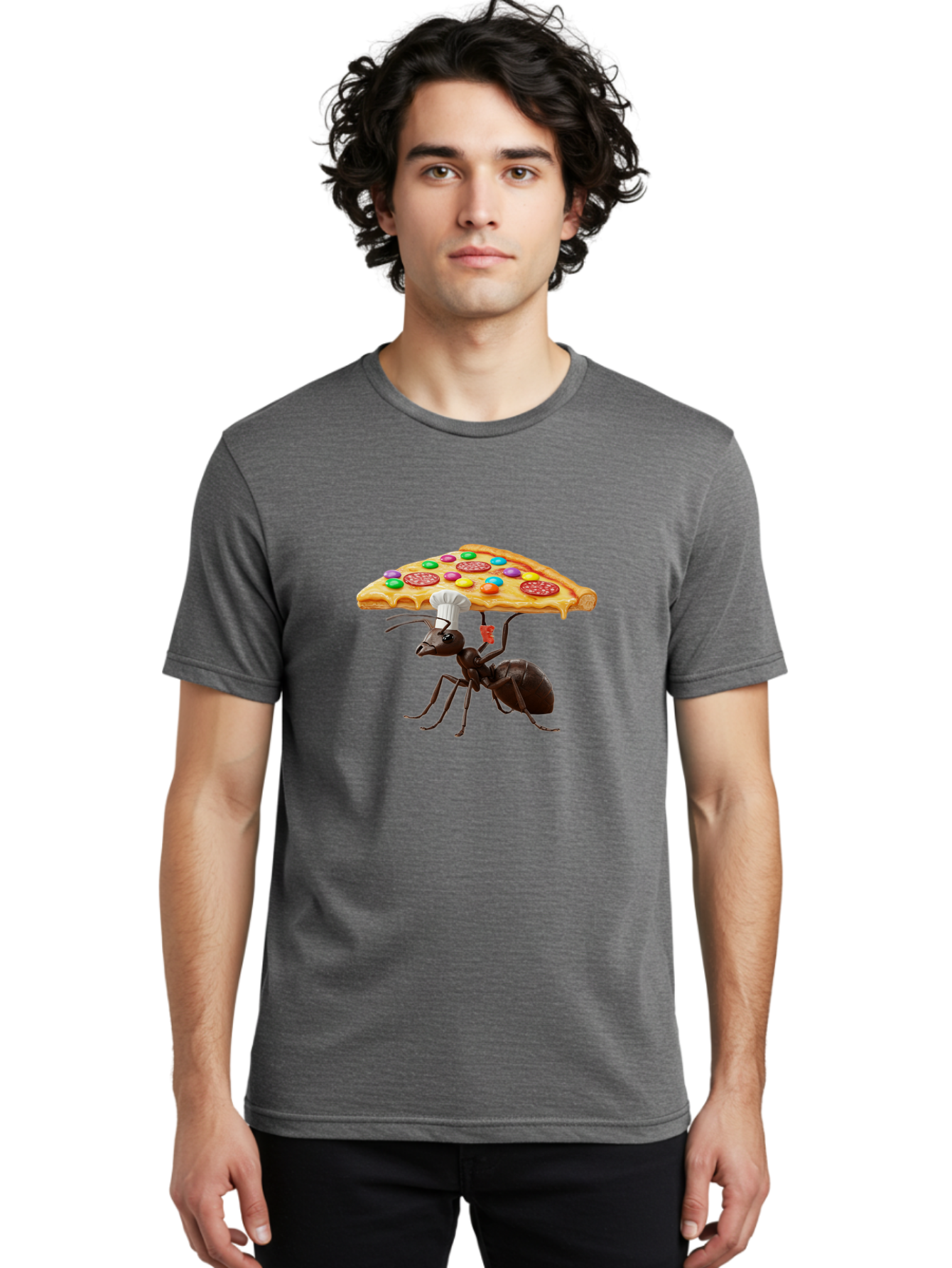 Ant-Chef-Pizza Men'S Graphic Tee, 100% Cotton, Comfortable Casual Summer Wear, Machine Washable, Vintage Camera, Old Camera, Antique Camera, Black Camera, Classic Photography, Photography Equipment, Nostalgic Device, Film Camera, Camera Art Bah443