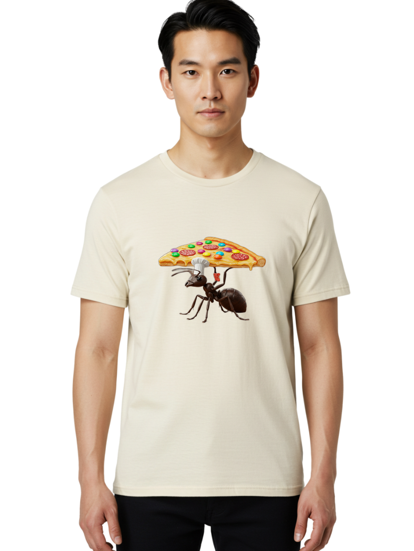 Ant-Chef-Pizza Men'S Graphic Tee, 100% Cotton, Comfortable Casual Summer Wear, Machine Washable, Vintage Camera, Old Camera, Antique Camera, Black Camera, Classic Photography, Photography Equipment, Nostalgic Device, Film Camera, Camera Art Bah443