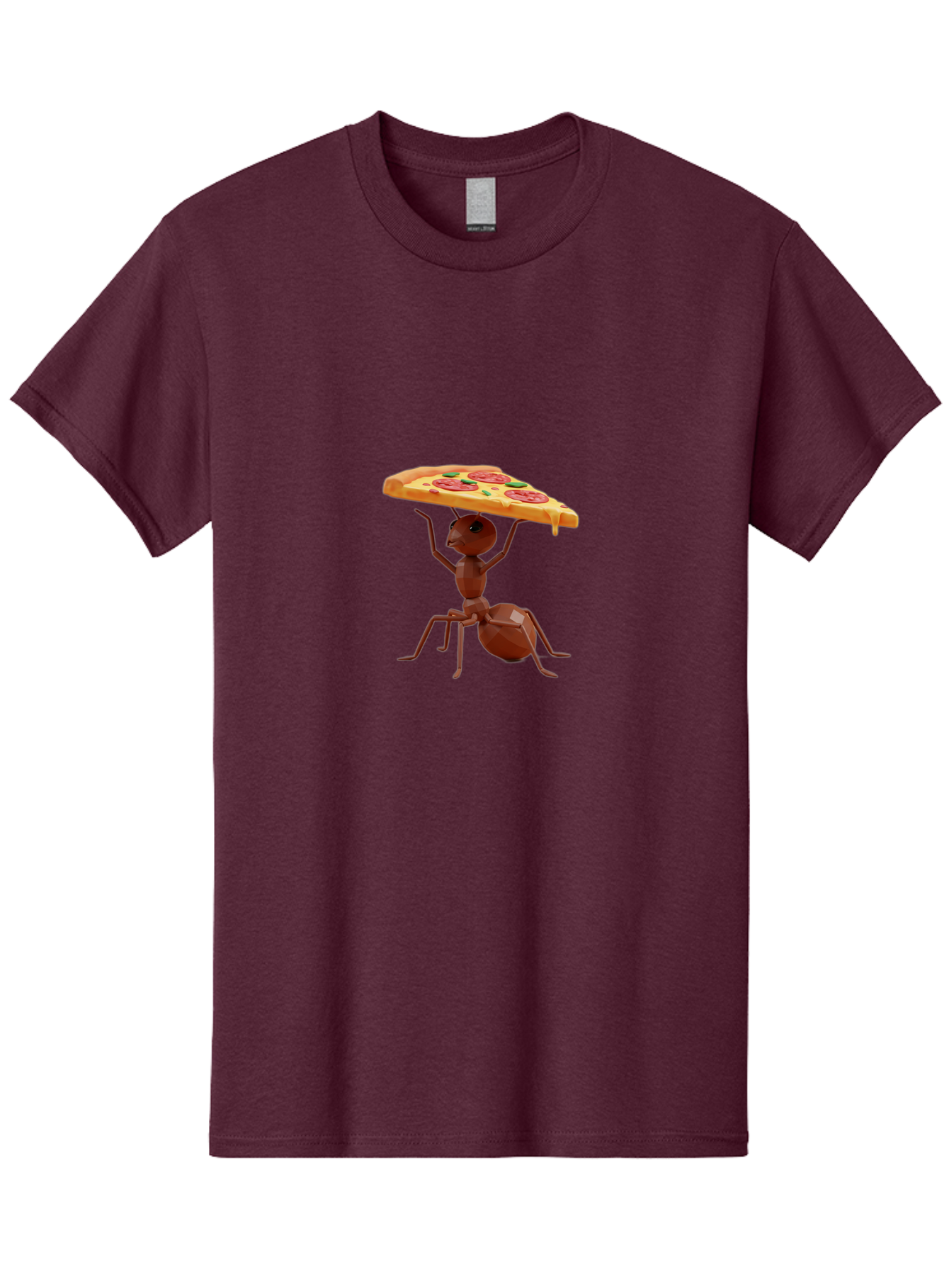Ant-Holding-Pizza-Slice Men'S Graphic Tee, 100% Cotton, Comfortable Casual Summer Wear, Machine Washable, Vintage Camera, Old Camera, Antique Camera, Black Camera, Classic Photography, Photography Equipment, Nostalgic Device, Film Camera, Bah445