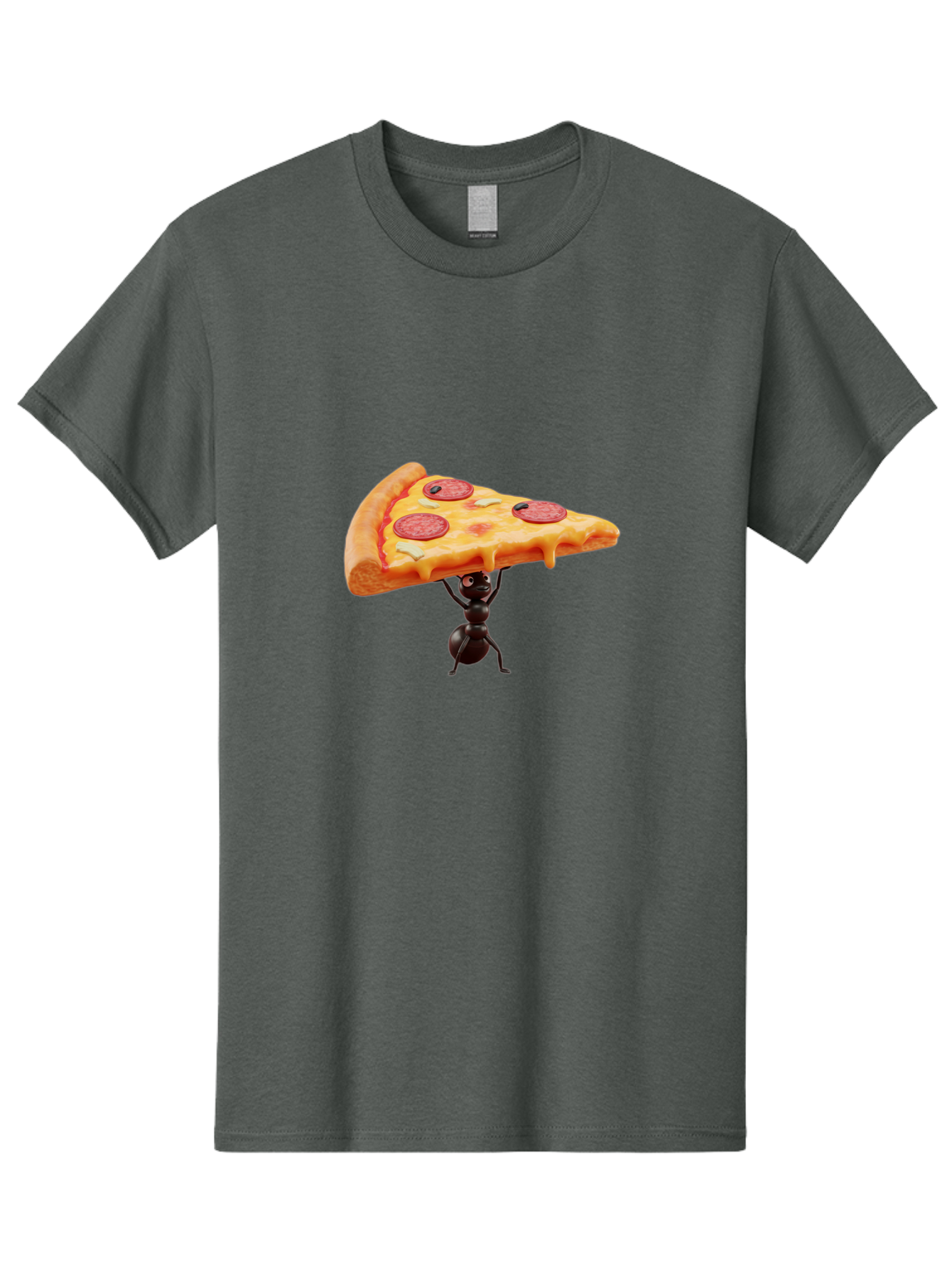 Ant-Lifting-Pizza-Slice Men'S Graphic Tee, 100% Cotton, Comfortable Casual Summer Wear, Machine Washable, Vintage Camera, Old Camera, Antique Camera, Black Camera, Classic Photography, Photography Equipment, Nostalgic Device, Film Camera, Bah447