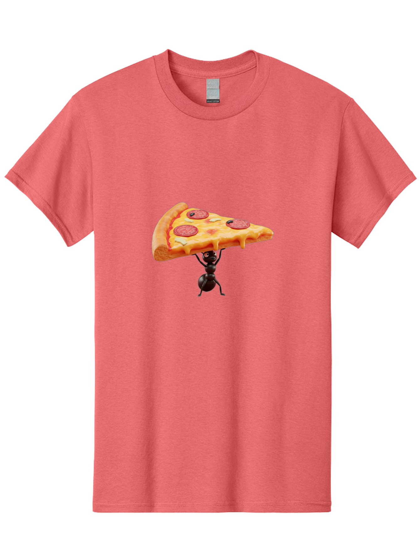 Ant-Lifting-Pizza-Slice Men'S Graphic Tee, 100% Cotton, Comfortable Casual Summer Wear, Machine Washable, Vintage Camera, Old Camera, Antique Camera, Black Camera, Classic Photography, Photography Equipment, Nostalgic Device, Film Camera, Bah447