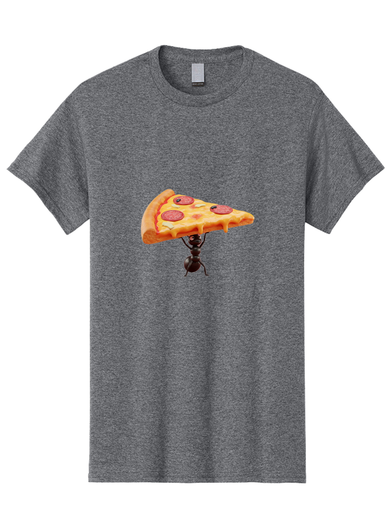 Ant-Lifting-Pizza-Slice Men'S Graphic Tee, 100% Cotton, Comfortable Casual Summer Wear, Machine Washable, Vintage Camera, Old Camera, Antique Camera, Black Camera, Classic Photography, Photography Equipment, Nostalgic Device, Film Camera, Bah447