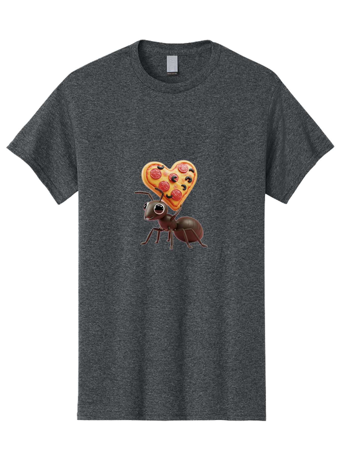 Ant-With-Heart-Shaped-Pizza Men'S Graphic Tee, 100% Cotton, Comfortable Casual Summer Wear, Machine Washable, Vintage Camera, Old Camera, Antique Camera, Black Camera, Classic Photography, Photography Equipment, Nostalgic Device, Film Camera, Bah449