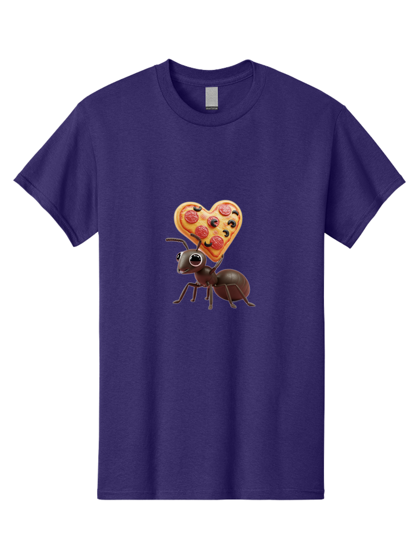 Ant-With-Heart-Shaped-Pizza Men'S Graphic Tee, 100% Cotton, Comfortable Casual Summer Wear, Machine Washable, Vintage Camera, Old Camera, Antique Camera, Black Camera, Classic Photography, Photography Equipment, Nostalgic Device, Film Camera, Bah449