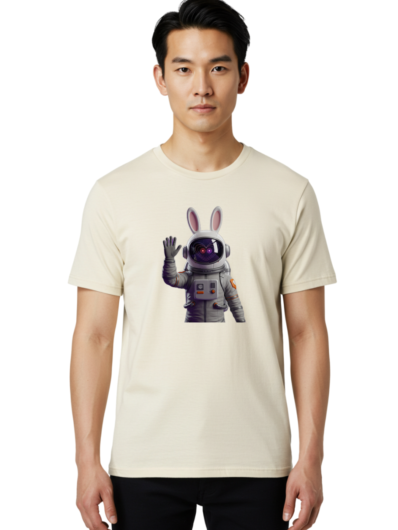 Astronaut-Bunny-3 Men'S Graphic Tee, 100% Cotton, Comfortable Casual Summer Wear, Machine Washable, Vintage Camera, Old Camera, Antique Camera, Black Camera, Classic Photography, Photography Equipment, Nostalgic Device, Film Camera, Camera Art Bah472
