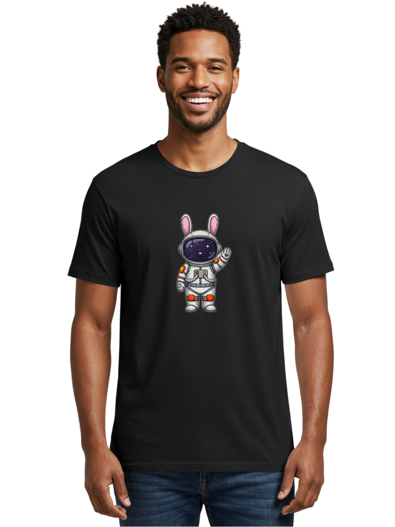 Astronaut-Bunny-6 Men'S Graphic Tee, 100% Cotton, Comfortable Casual Summer Wear, Machine Washable, Vintage Camera, Old Camera, Antique Camera, Black Camera, Classic Photography, Photography Equipment, Nostalgic Device, Film Camera, Camera Art Bah485