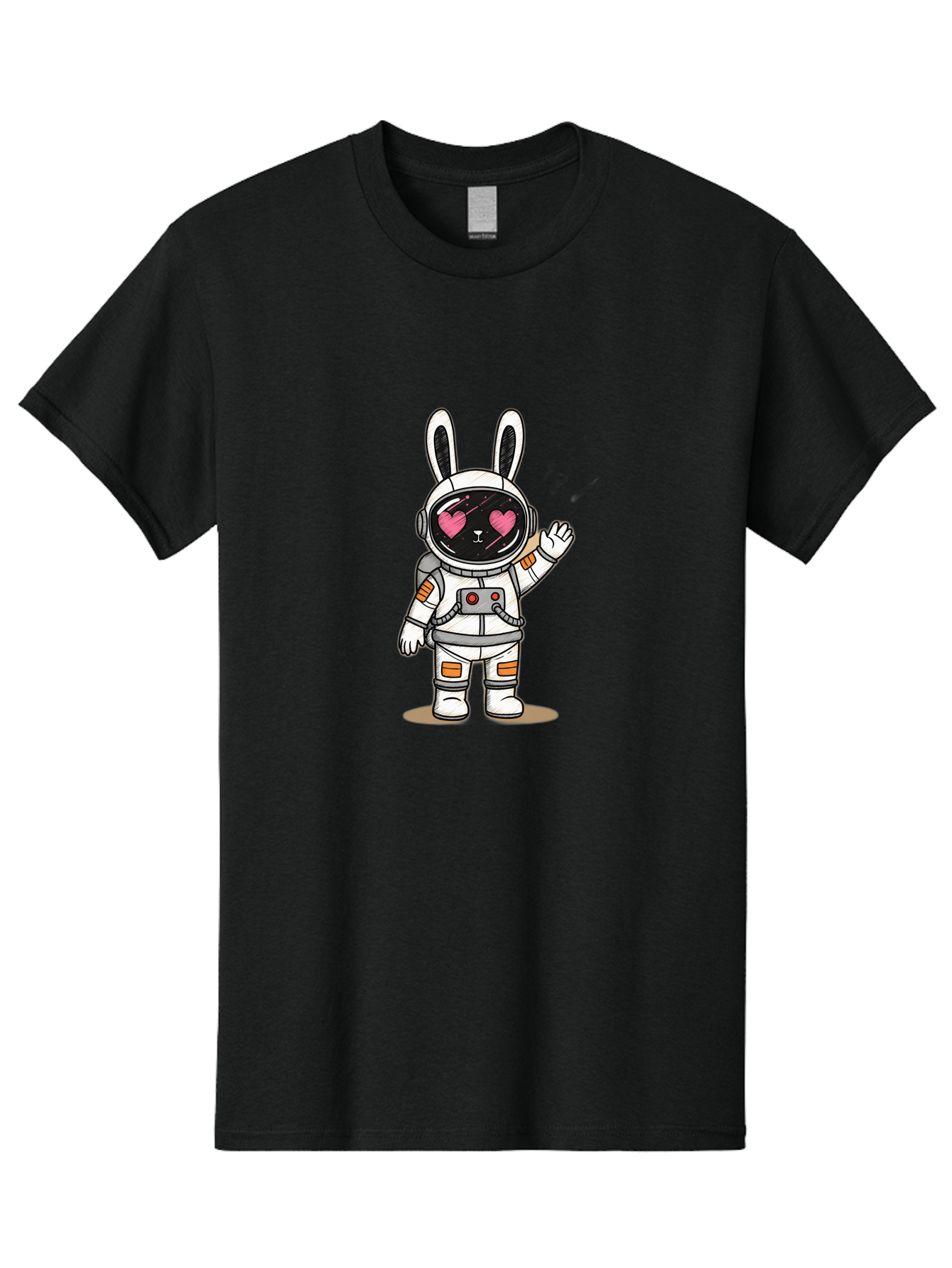 Astronaut-Rabbit-1 Men'S Graphic Tee, 100% Cotton, Comfortable Casual Summer Wear, Machine Washable, Vintage Camera, Old Camera, Antique Camera, Black Camera, Classic Photography, Photography Equipment, Nostalgic Device, Film Camera, Bah491