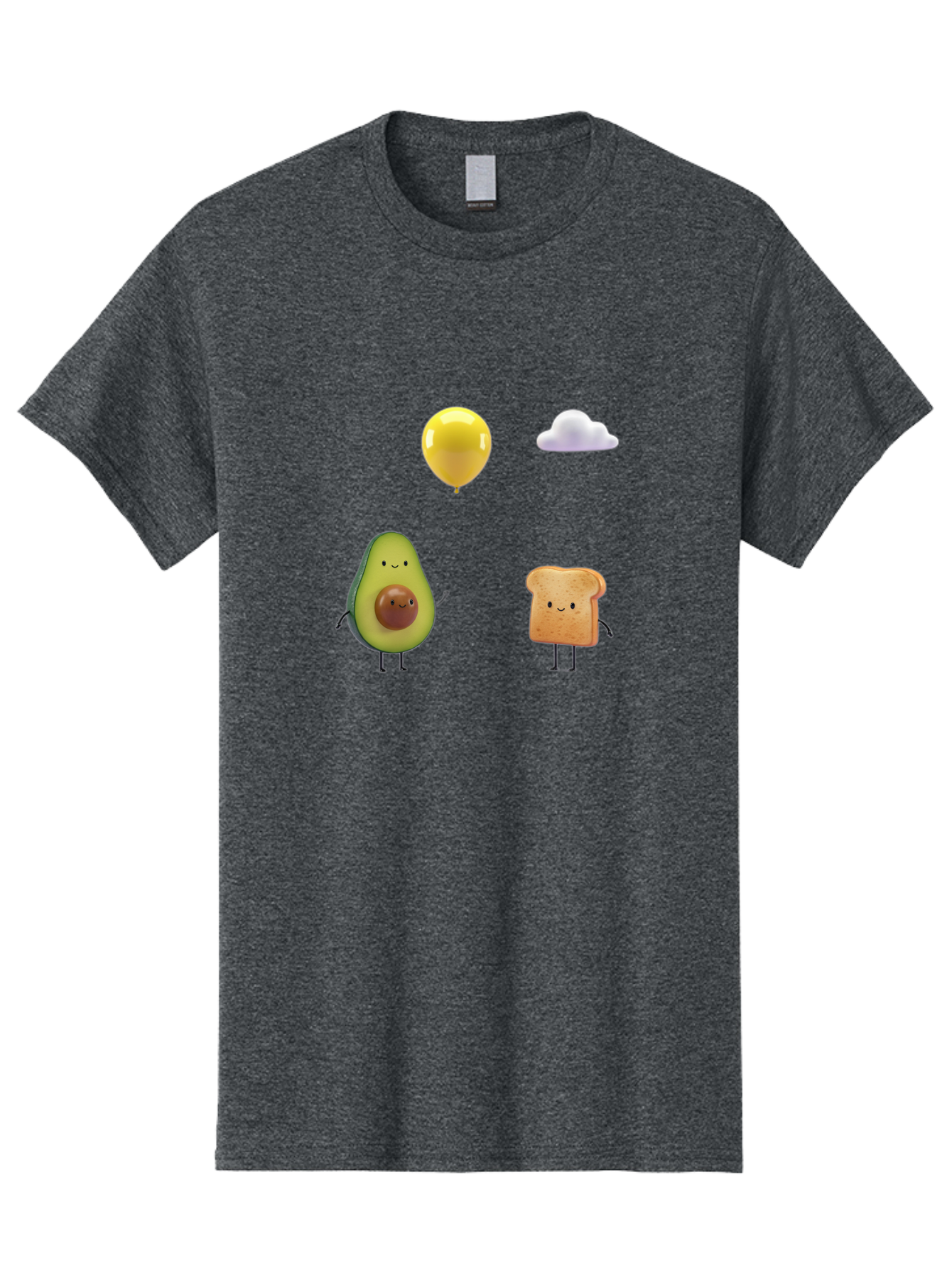 Avocado-Toast-Characters-1 Men'S Graphic Tee, 100% Cotton, Comfortable Casual Summer Wear, Machine Washable, Vintage Camera, Old Camera, Antique Camera, Black Camera, Classic Photography, Photography Equipment, Nostalgic Device, Film Camera, Bah531
