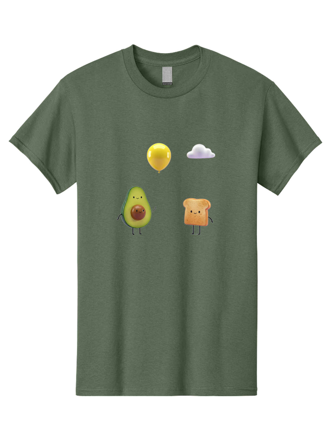 Avocado-Toast-Characters-1 Men'S Graphic Tee, 100% Cotton, Comfortable Casual Summer Wear, Machine Washable, Vintage Camera, Old Camera, Antique Camera, Black Camera, Classic Photography, Photography Equipment, Nostalgic Device, Film Camera, Bah531