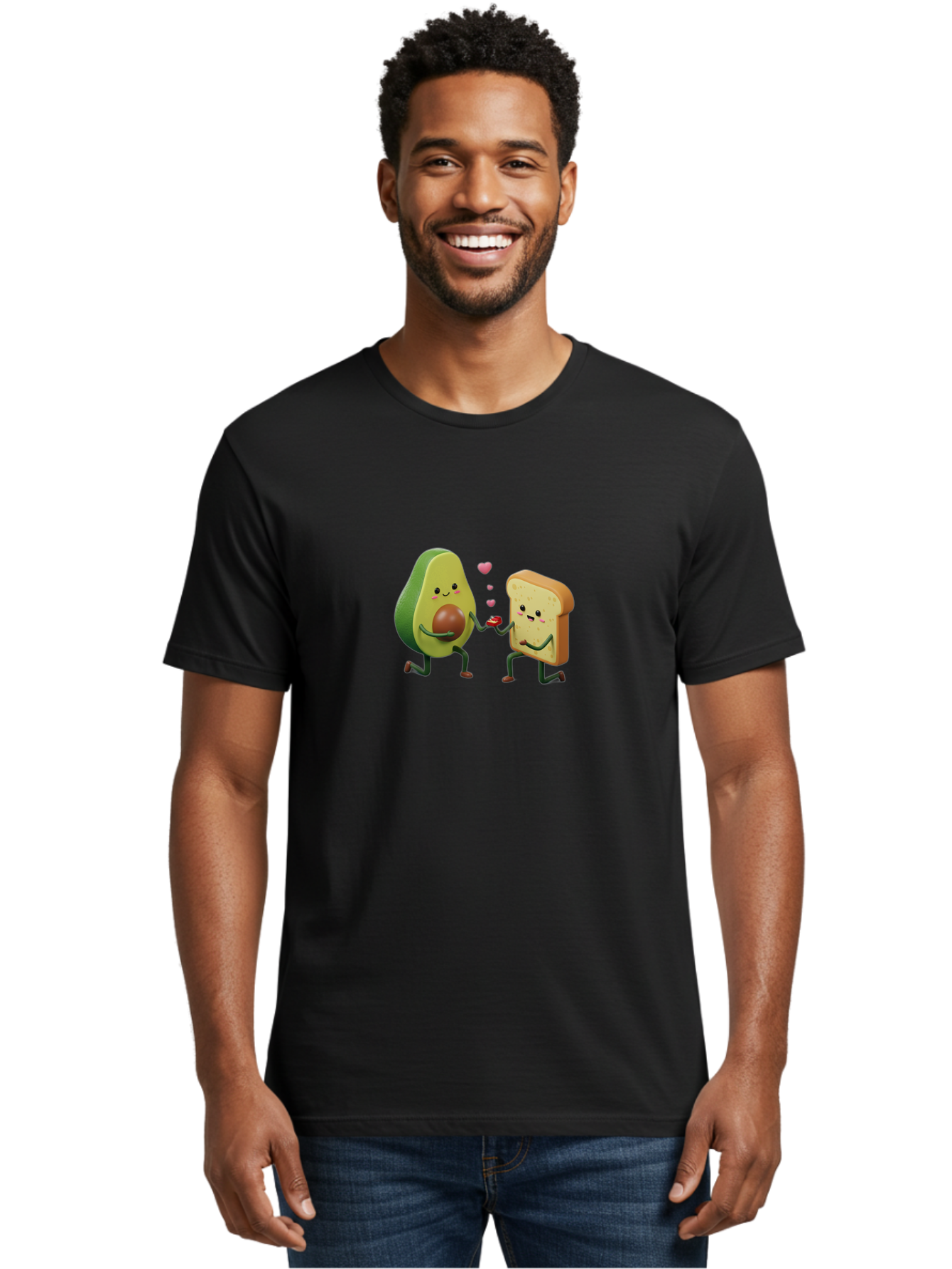 Avocado-Toast-Couple-3 Men'S Graphic Tee, 100% Cotton, Comfortable Casual Summer Wear, Machine Washable, Vintage Camera, Old Camera, Antique Camera, Black Camera, Classic Photography, Photography Equipment, Nostalgic Device, Film Camera, Bah535