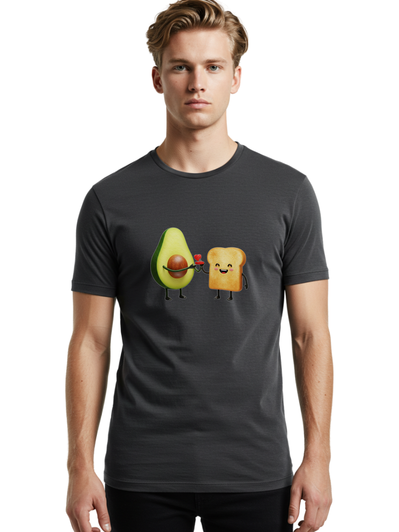 Avocado-Toast-Couple Men'S Graphic Tee, 100% Cotton, Comfortable Casual Summer Wear, Machine Washable, Vintage Camera, Old Camera, Antique Camera, Black Camera, Classic Photography, Photography Equipment, Nostalgic Device, Film Camera, Bah537