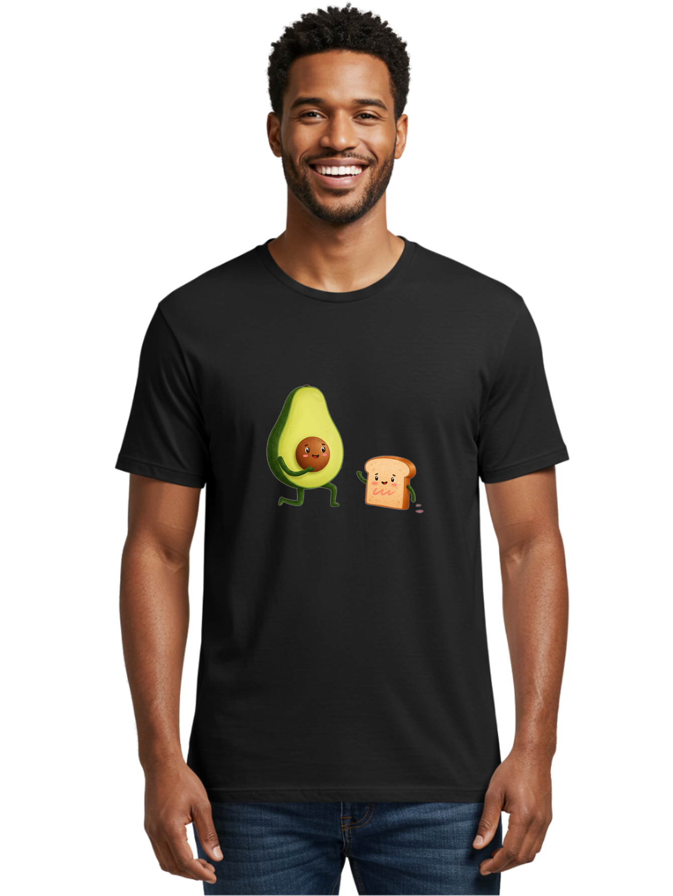Avocado-Toast-Friends-1 Men'S Graphic Tee, 100% Cotton, Comfortable Casual Summer Wear, Machine Washable, Vintage Camera, Old Camera, Antique Camera, Black Camera, Classic Photography, Photography Equipment, Nostalgic Device, Film Camera, Bah539