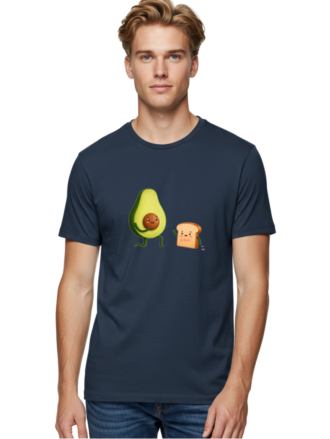 Avocado-Toast-Friends-1 Men'S Graphic Tee, 100% Cotton, Comfortable Casual Summer Wear, Machine Washable, Vintage Camera, Old Camera, Antique Camera, Black Camera, Classic Photography, Photography Equipment, Nostalgic Device, Film Camera, Bah539