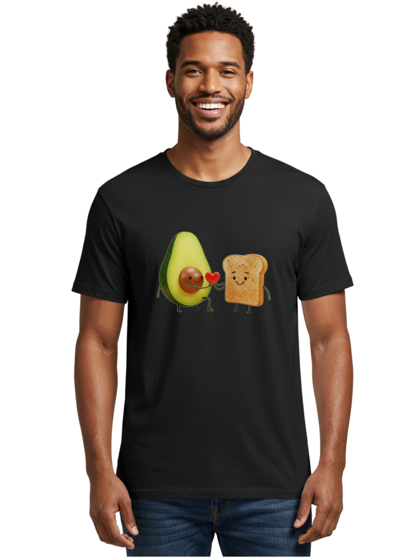 Avocado-Toast-Love-1 Men'S Graphic Tee, 100% Cotton, Comfortable Casual Summer Wear, Machine Washable, Vintage Camera, Old Camera, Antique Camera, Black Camera, Classic Photography, Photography Equipment, Nostalgic Device, Film Camera, Bah541