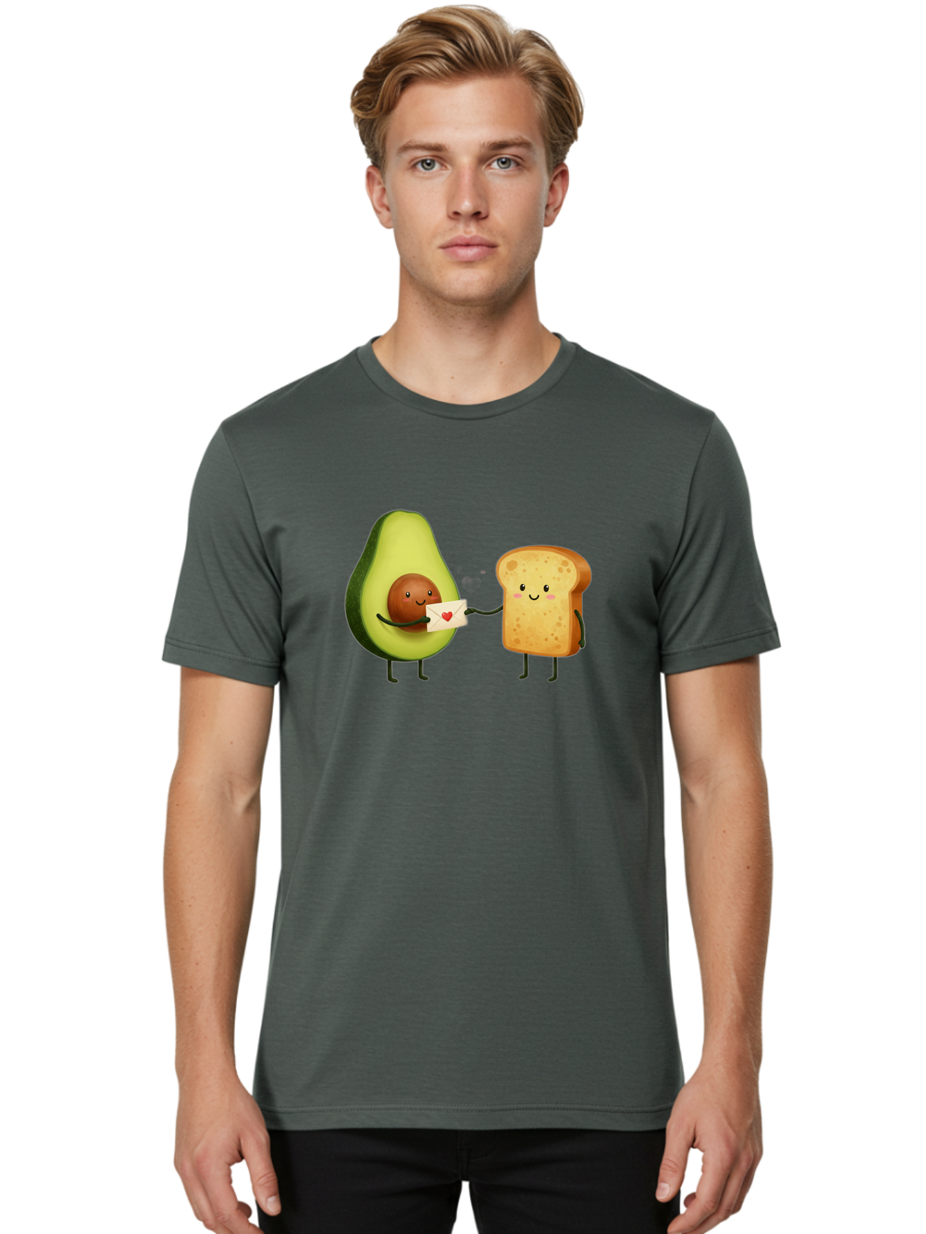 Avocado-Toast-Love-2 Men'S Graphic Tee, 100% Cotton, Comfortable Casual Summer Wear, Machine Washable, Vintage Camera, Old Camera, Antique Camera, Black Camera, Classic Photography, Photography Equipment, Nostalgic Device, Film Camera, Bah542
