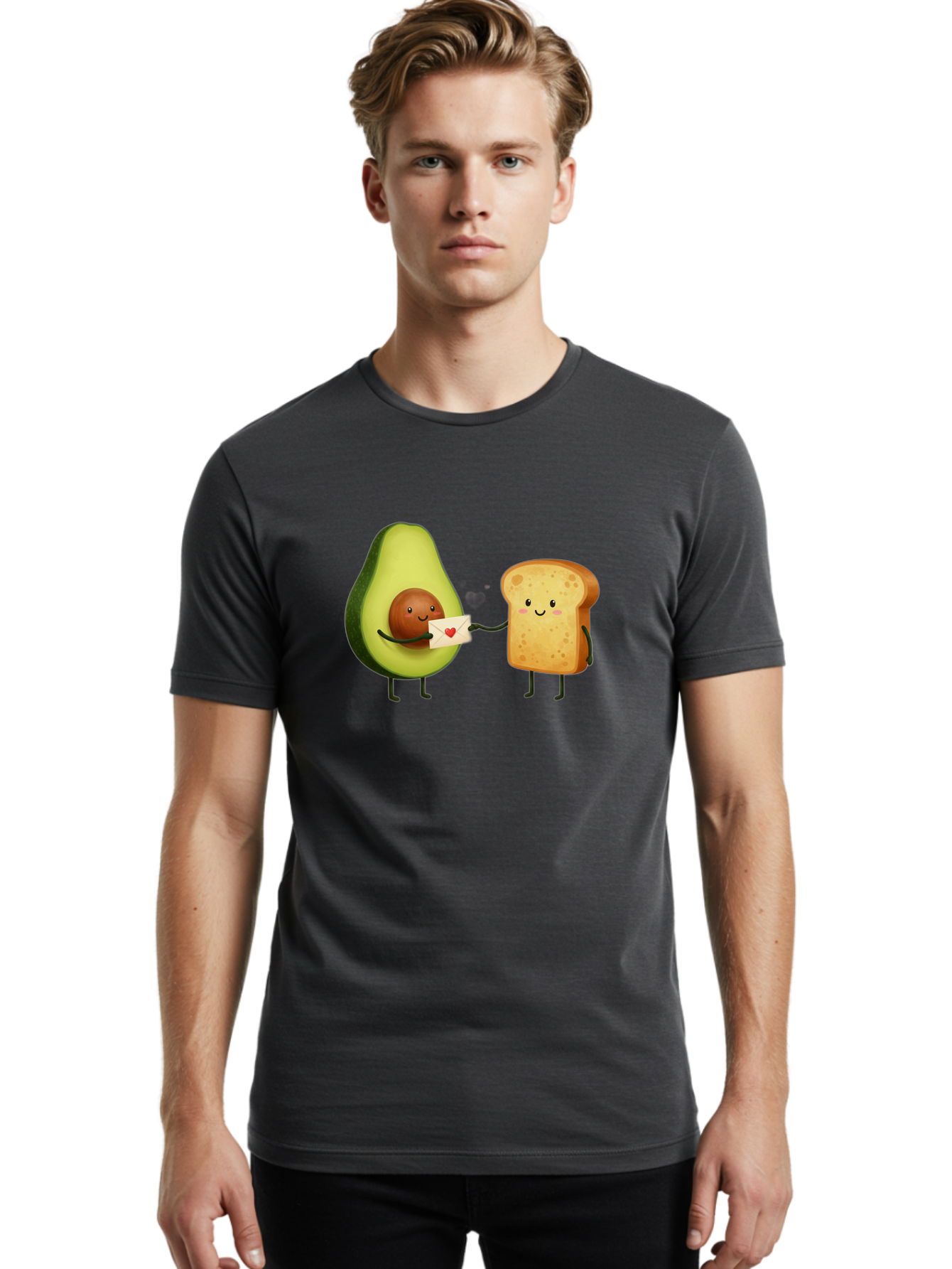 Avocado-Toast-Love-2 Men'S Graphic Tee, 100% Cotton, Comfortable Casual Summer Wear, Machine Washable, Vintage Camera, Old Camera, Antique Camera, Black Camera, Classic Photography, Photography Equipment, Nostalgic Device, Film Camera, Bah542