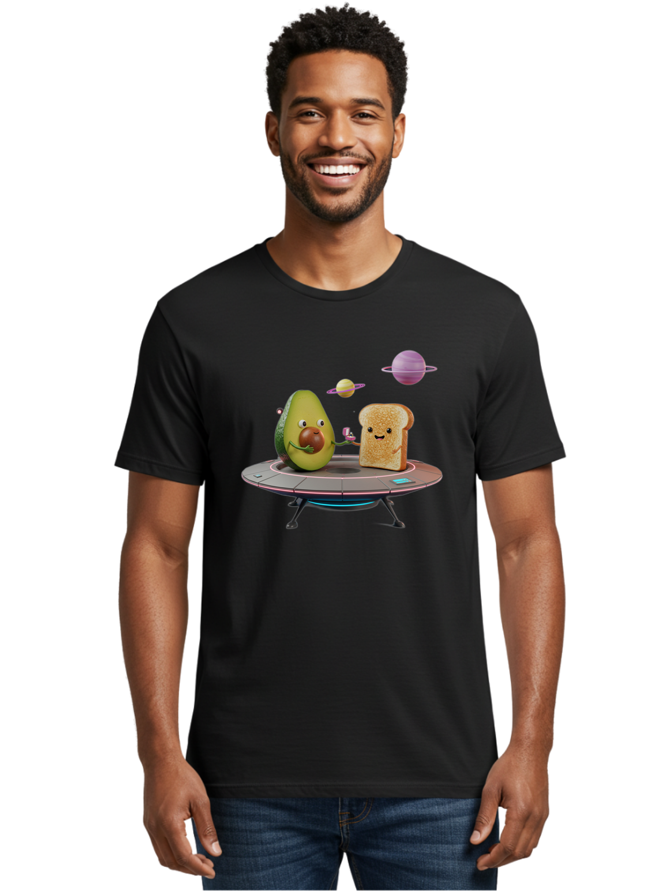 Avocado-Toast-Spacecraft Men'S Graphic Tee, 100% Cotton, Comfortable Casual Summer Wear, Machine Washable, Vintage Camera, Old Camera, Antique Camera, Black Camera, Classic Photography, Photography Equipment, Nostalgic Device, Film Camera, Bah546