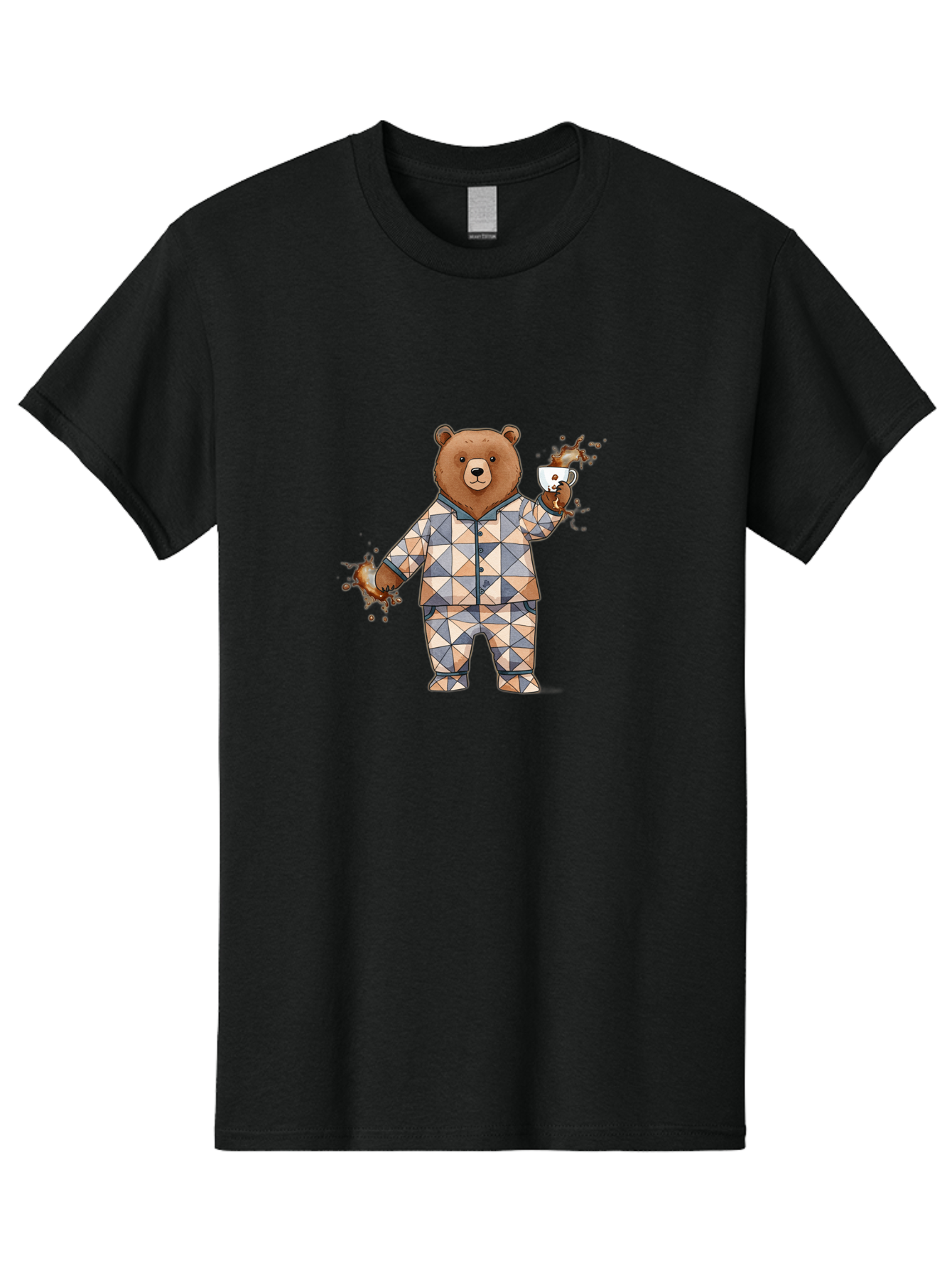 Bear-In-Pajamas-4 Men'S Graphic Tee, 100% Cotton, Comfortable Casual Summer Wear, Machine Washable, Vintage Camera, Old Camera, Antique Camera, Black Camera, Classic Photography, Photography Equipment, Nostalgic Device, Film Camera, Camera Art Bah572