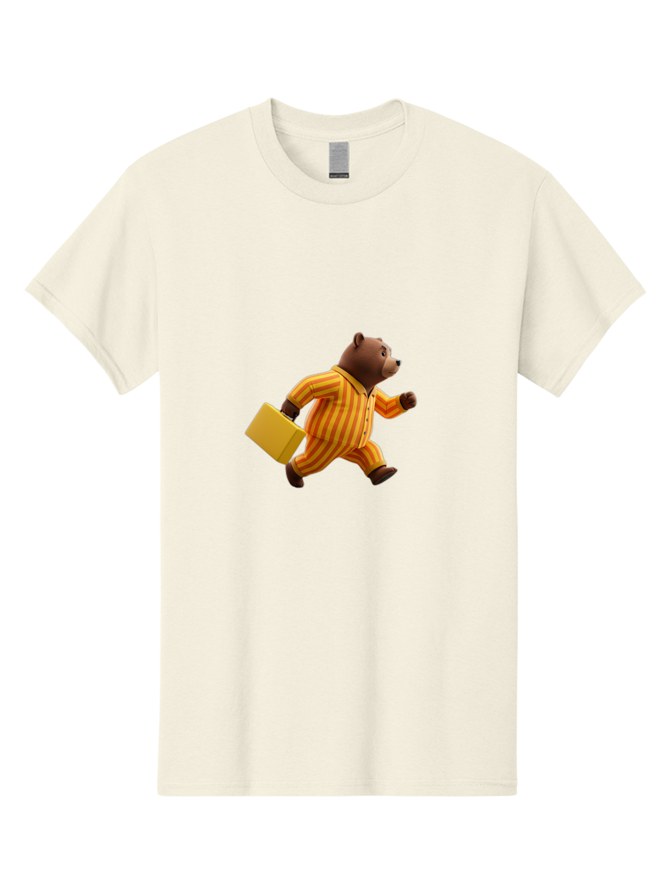 Bear-In-Pajamas-With-Briefcase Men'S Graphic Tee, 100% Cotton, Comfortable Casual Summer Wear, Machine Washable, Vintage Camera, Old Camera, Antique Camera, Black Camera, Classic Photography, Photography Equipment, Nostalgic Device, Bah578