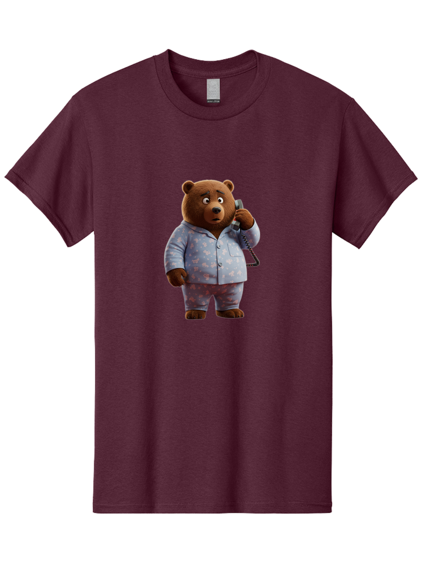 Bear-On-Phone Men'S Graphic Tee, 100% Cotton, Comfortable Casual Summer Wear, Machine Washable, Vintage Camera, Old Camera, Antique Camera, Black Camera, Classic Photography, Photography Equipment, Nostalgic Device, Film Camera, Camera Art Bah586