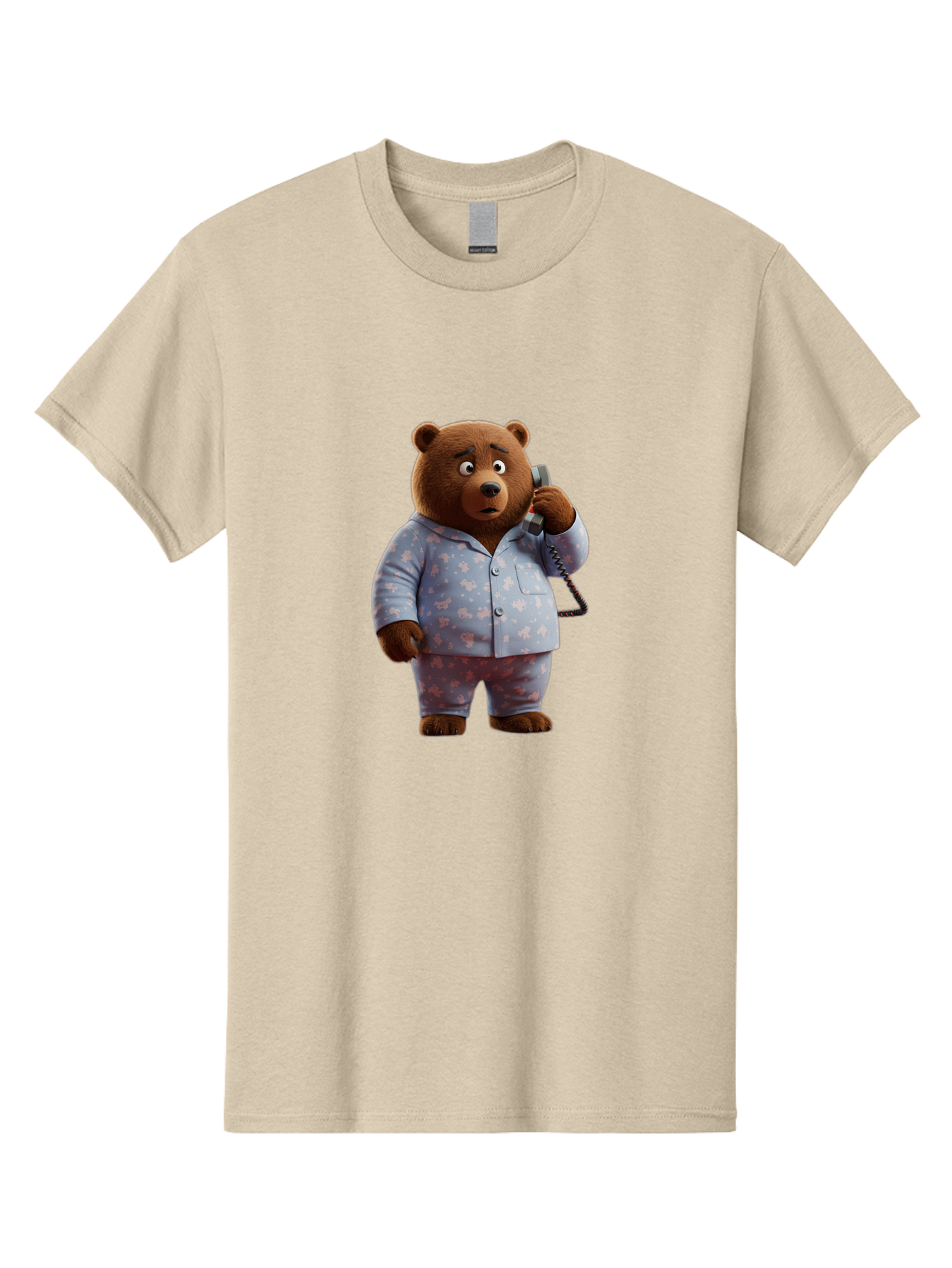 Bear-On-Phone Men'S Graphic Tee, 100% Cotton, Comfortable Casual Summer Wear, Machine Washable, Vintage Camera, Old Camera, Antique Camera, Black Camera, Classic Photography, Photography Equipment, Nostalgic Device, Film Camera, Camera Art Bah586