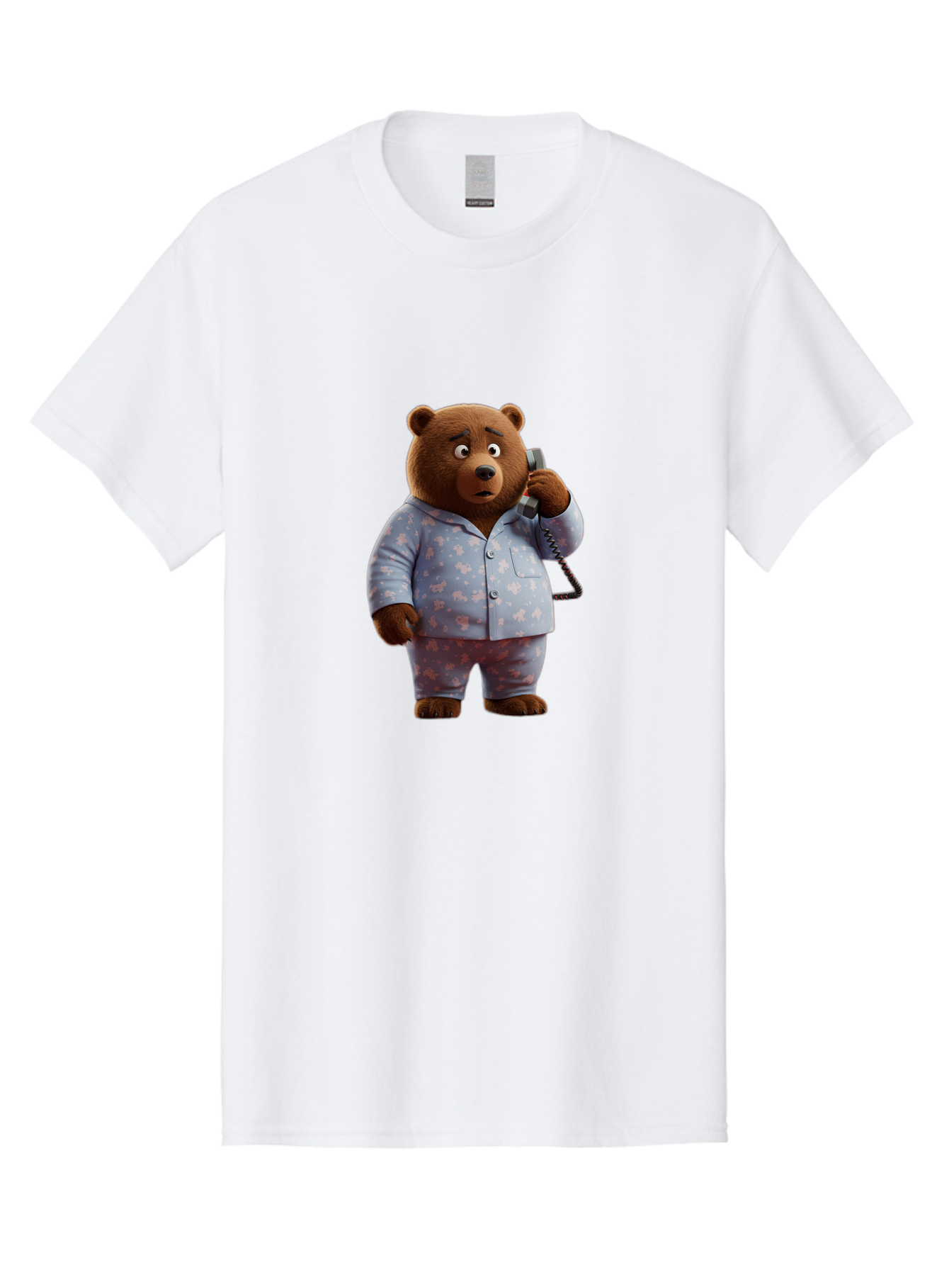 Bear-On-Phone Men'S Graphic Tee, 100% Cotton, Comfortable Casual Summer Wear, Machine Washable, Vintage Camera, Old Camera, Antique Camera, Black Camera, Classic Photography, Photography Equipment, Nostalgic Device, Film Camera, Camera Art Bah586