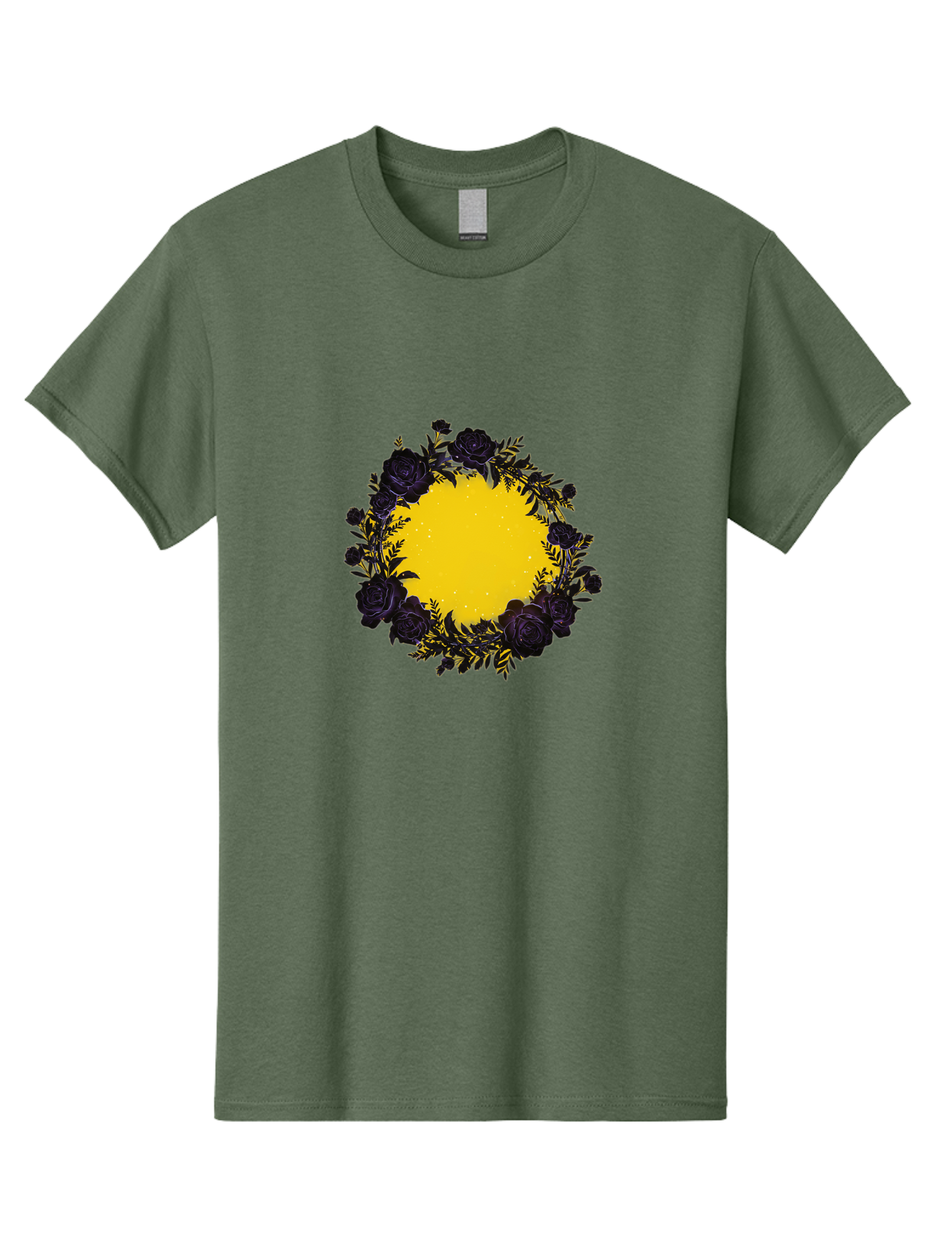 Black-Roses-Wreath Men'S Graphic Tee, 100% Cotton, Comfortable Casual Summer Wear, Machine Washable, Vintage Camera, Old Camera, Antique Camera, Black Camera, Classic Photography, Photography Equipment, Nostalgic Device, Film Camera, Bah595