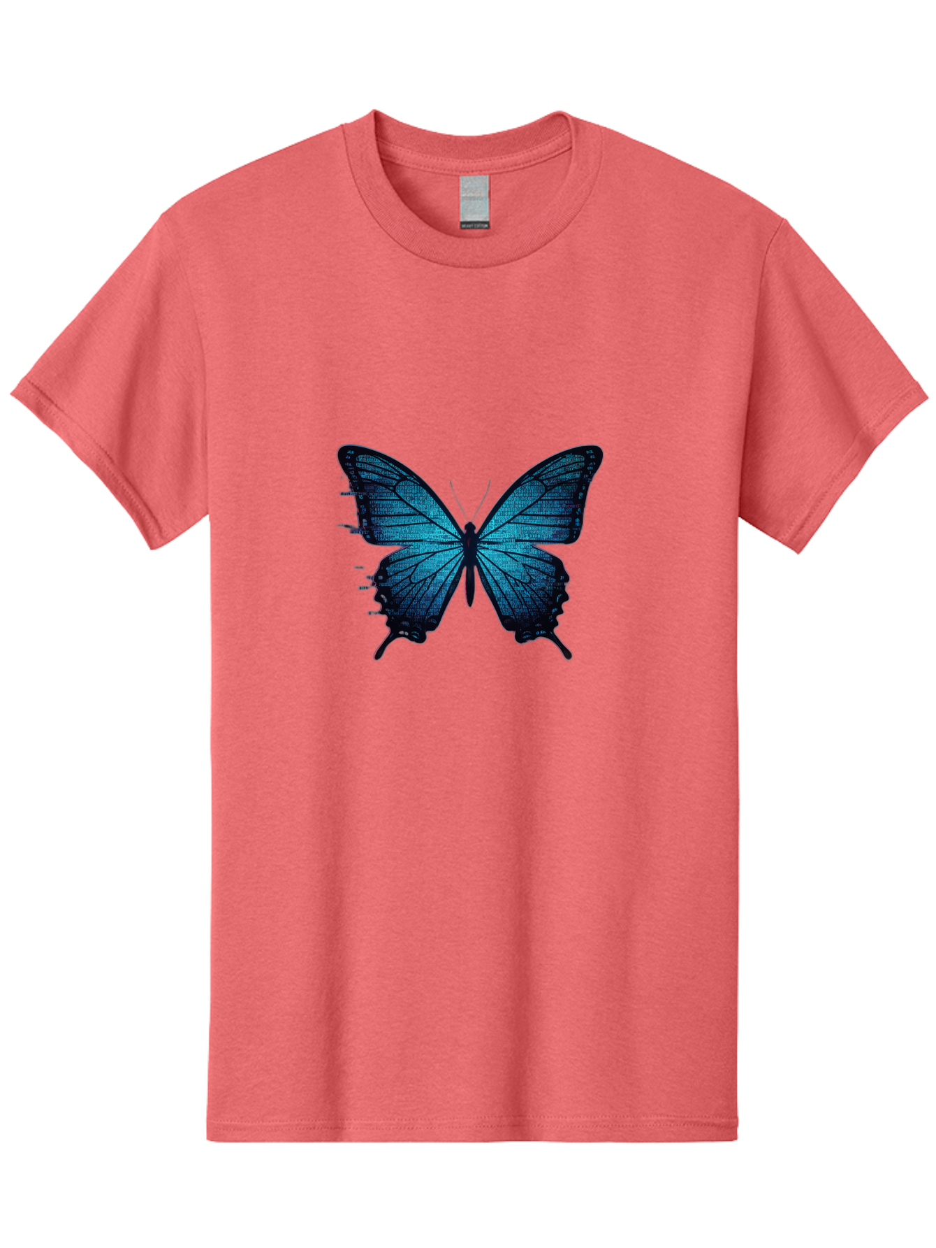 Blue-Butterfly-4 Men'S Graphic Tee, 100% Cotton, Comfortable Casual Summer Wear, Machine Washable, Vintage Camera, Old Camera, Antique Camera, Black Camera, Classic Photography, Photography Equipment, Nostalgic Device, Film Camera, Camera Art Bah599