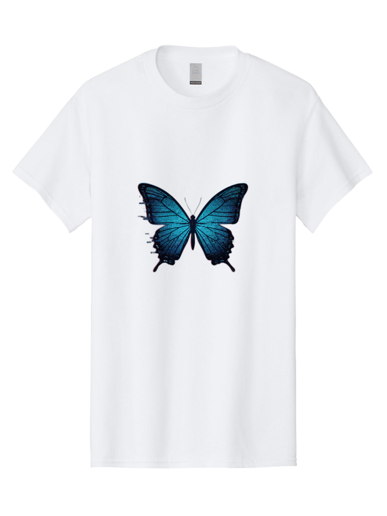 Blue-Butterfly-4 Men'S Graphic Tee, 100% Cotton, Comfortable Casual Summer Wear, Machine Washable, Vintage Camera, Old Camera, Antique Camera, Black Camera, Classic Photography, Photography Equipment, Nostalgic Device, Film Camera, Camera Art Bah599