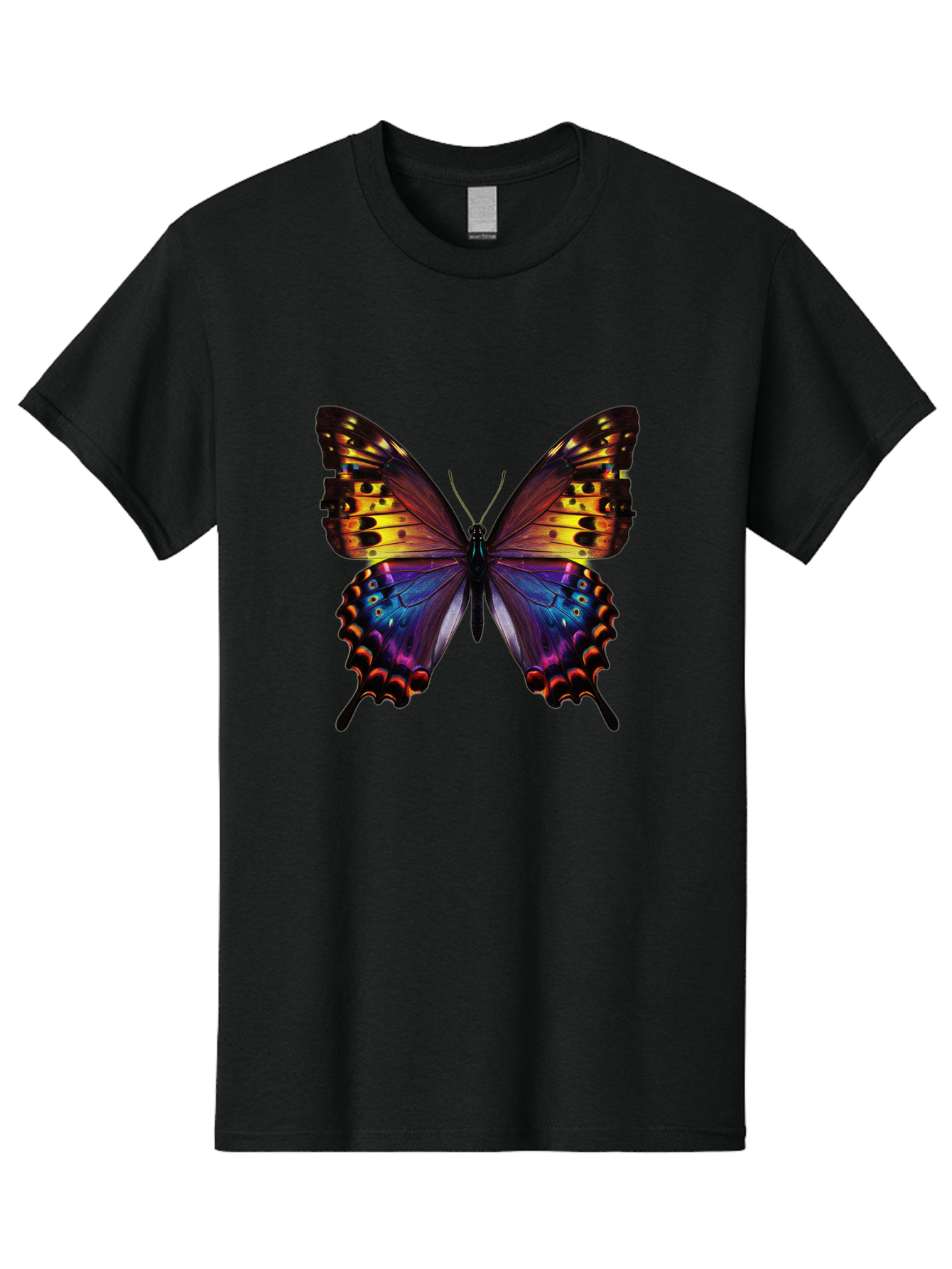 Blue-Morpho-Butterfly Men'S Graphic Tee, 100% Cotton, Comfortable Casual Summer Wear, Machine Washable, Vintage Camera, Old Camera, Antique Camera, Black Camera, Classic Photography, Photography Equipment, Nostalgic Device, Film Camera, Bah603