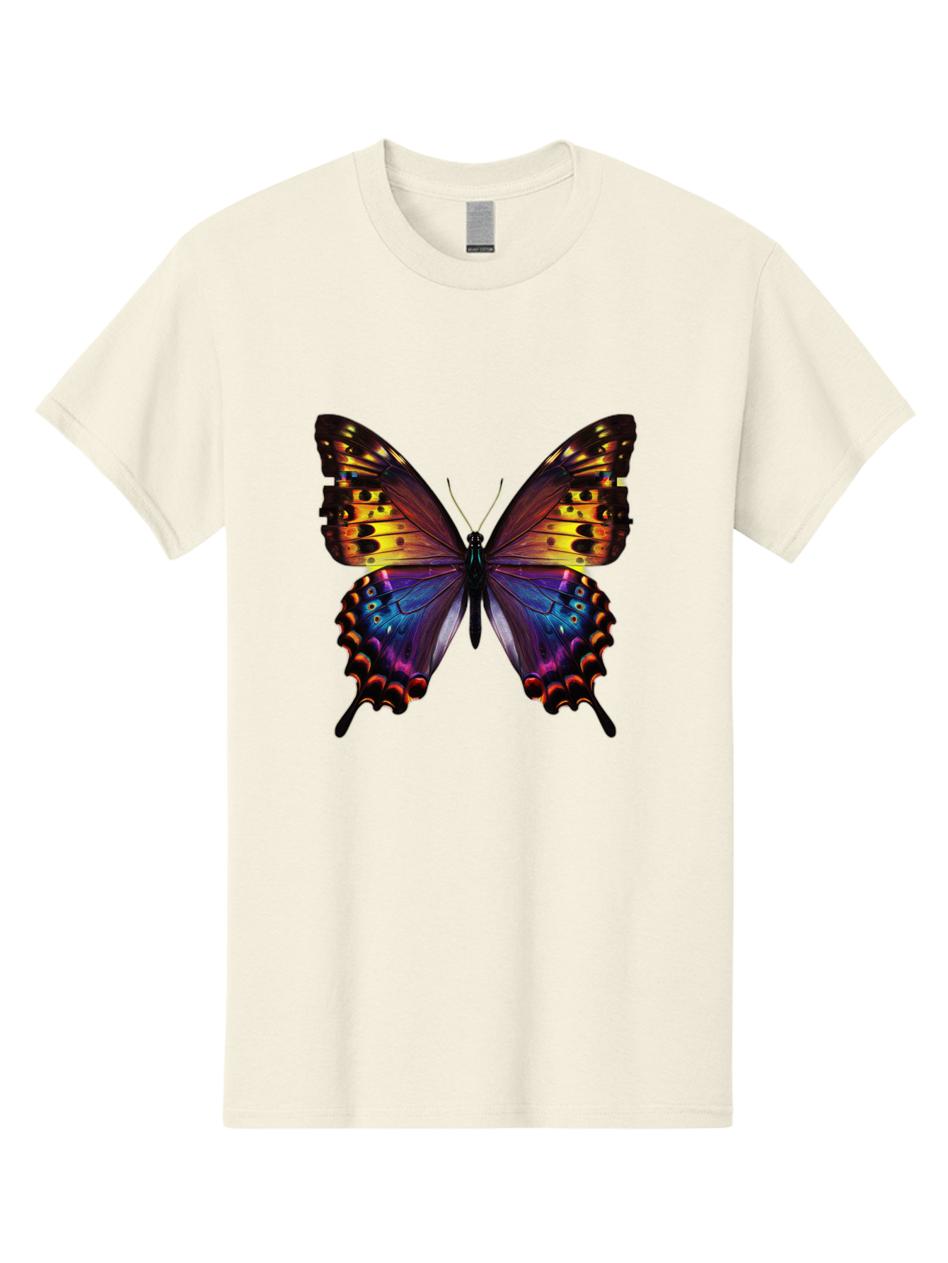 Blue-Morpho-Butterfly Men'S Graphic Tee, 100% Cotton, Comfortable Casual Summer Wear, Machine Washable, Vintage Camera, Old Camera, Antique Camera, Black Camera, Classic Photography, Photography Equipment, Nostalgic Device, Film Camera, Bah603
