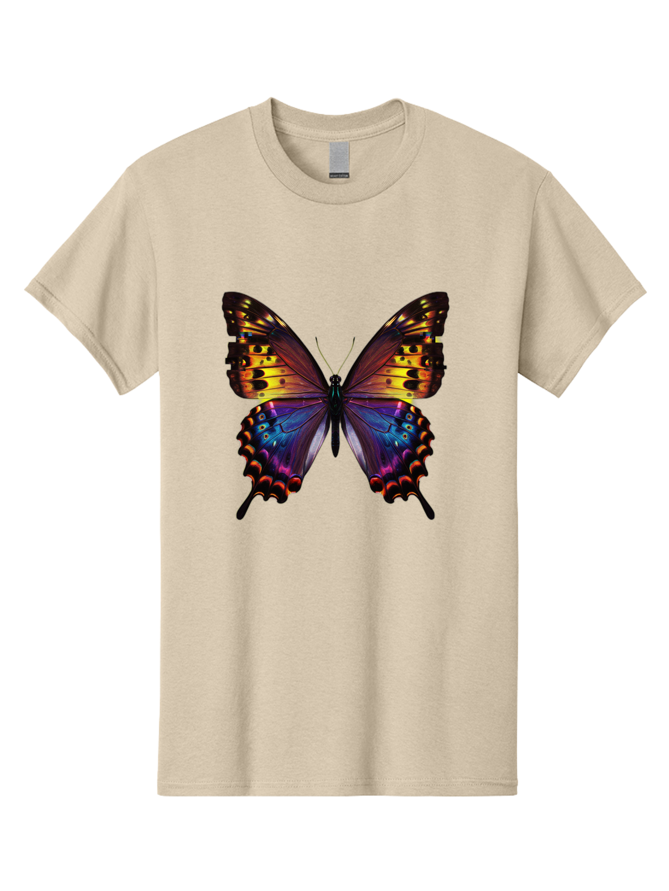 Blue-Morpho-Butterfly Men'S Graphic Tee, 100% Cotton, Comfortable Casual Summer Wear, Machine Washable, Vintage Camera, Old Camera, Antique Camera, Black Camera, Classic Photography, Photography Equipment, Nostalgic Device, Film Camera, Bah603