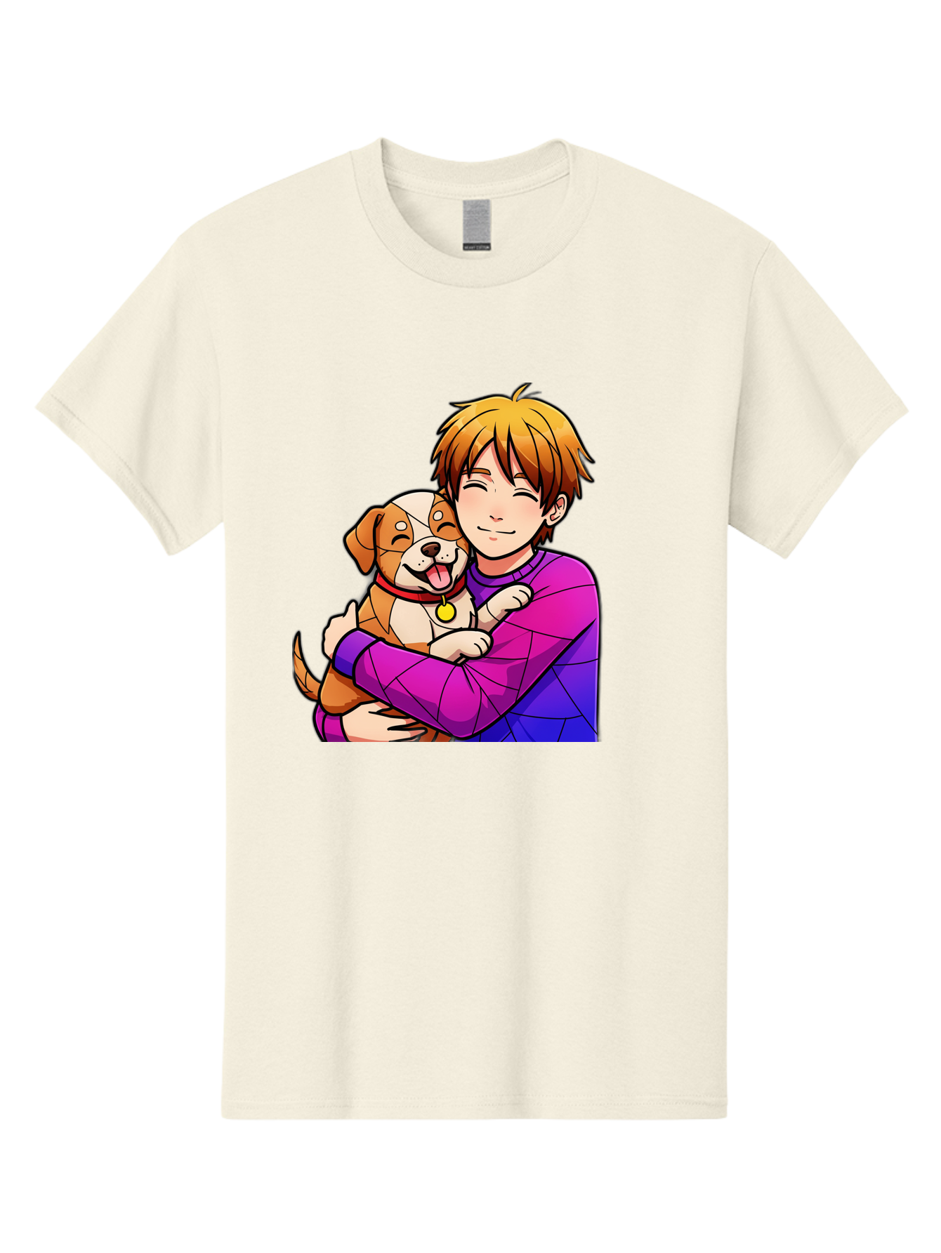 Boy-Hugging-Dog Men'S Graphic Tee, 100% Cotton, Comfortable Casual Summer Wear, Machine Washable, Vintage Camera, Old Camera, Antique Camera, Black Camera, Classic Photography, Photography Equipment, Nostalgic Device, Film Camera, Camera Art Bah607